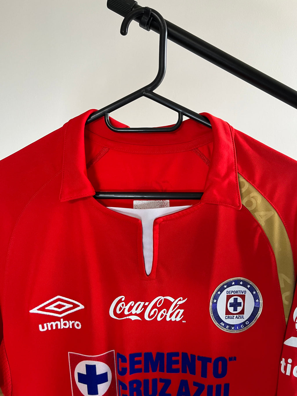 Jersey Original Cruz Azul 2013/14 Conmemorativa 50 años Chaco Gimenez Umbro (Roja)