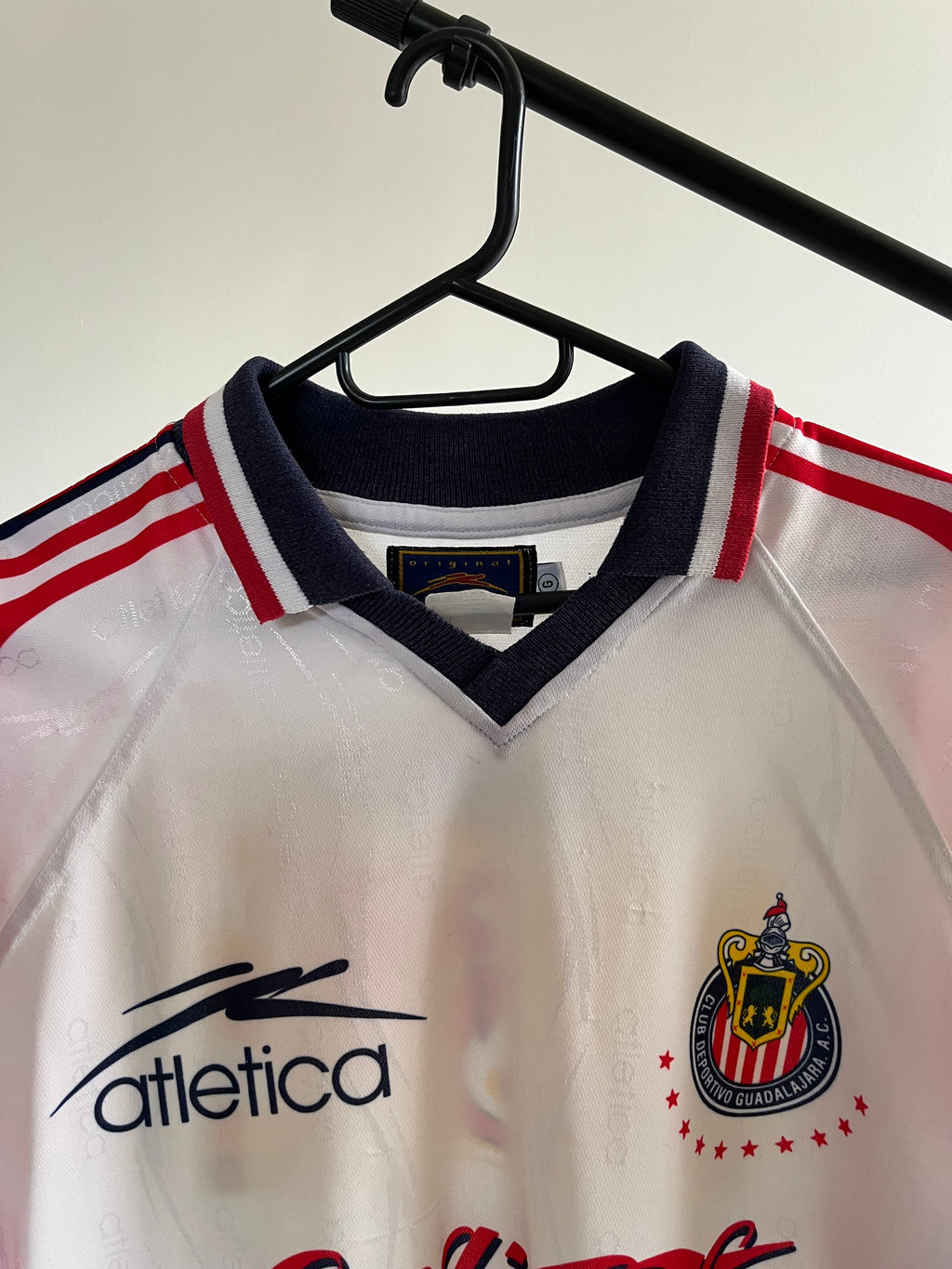 Jersey Original Chivas 1998/99 Visita Blanco Atletica (Coca Cola)