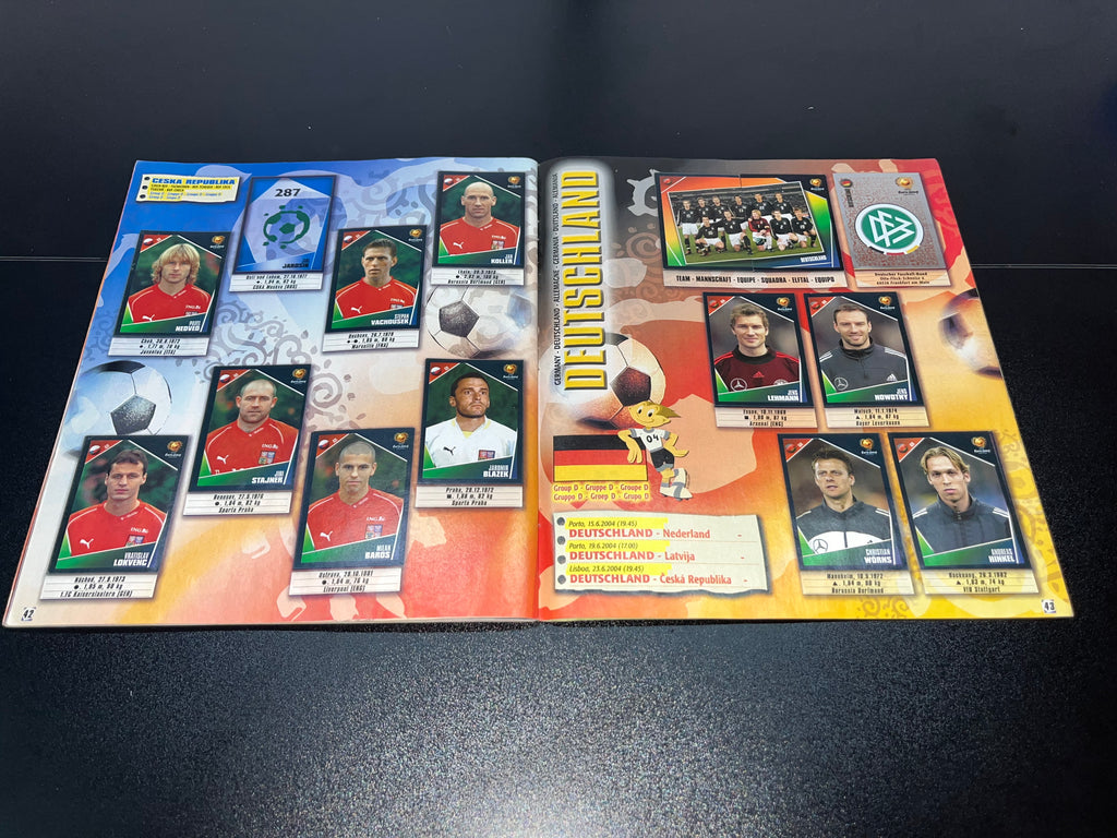 Álbum Panini UEFA Euro 2004 Original 97% Lleno
