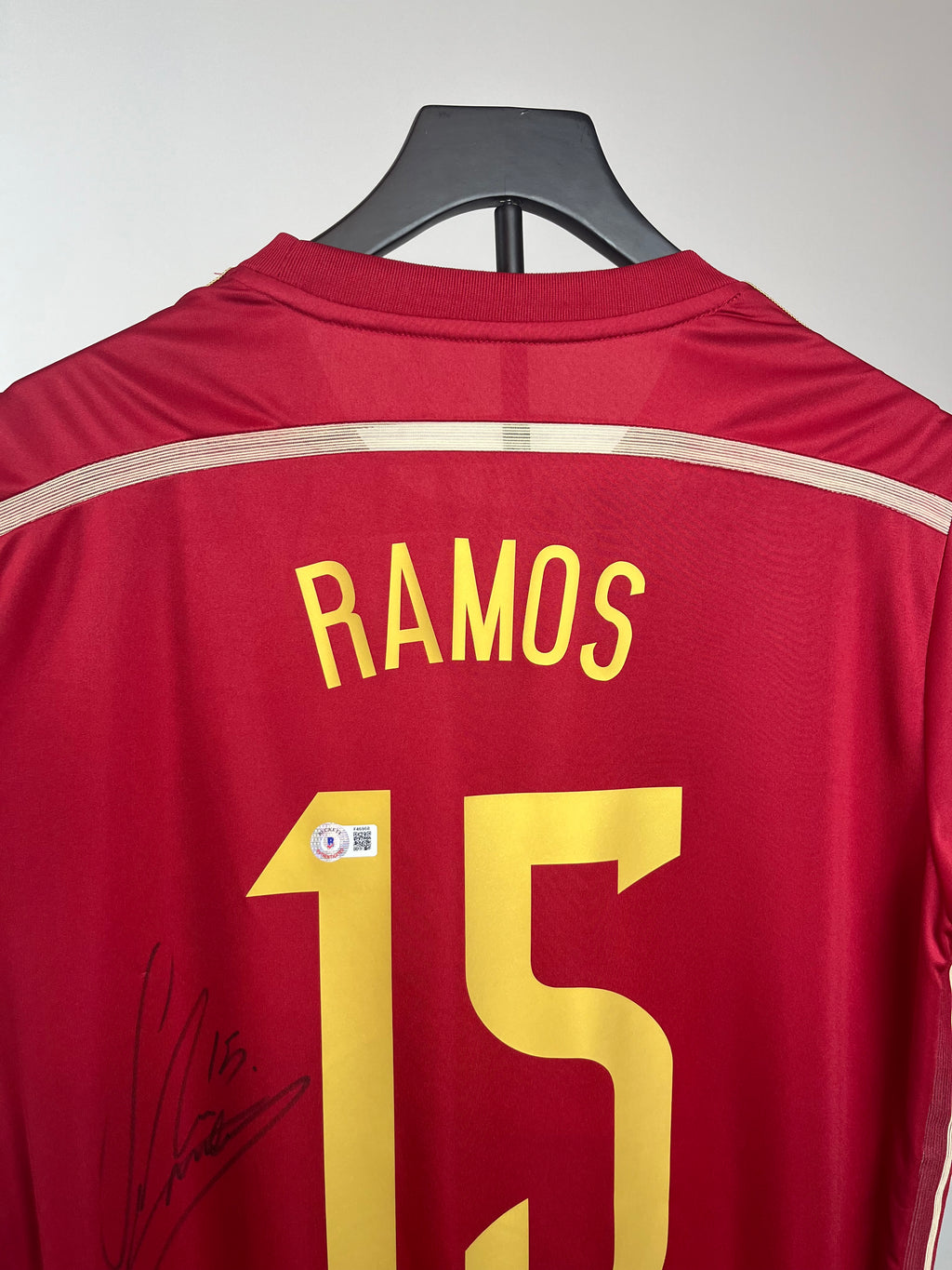 Autógrafo Sergio Ramos | España Mundial Brasil 2014 Beckett
