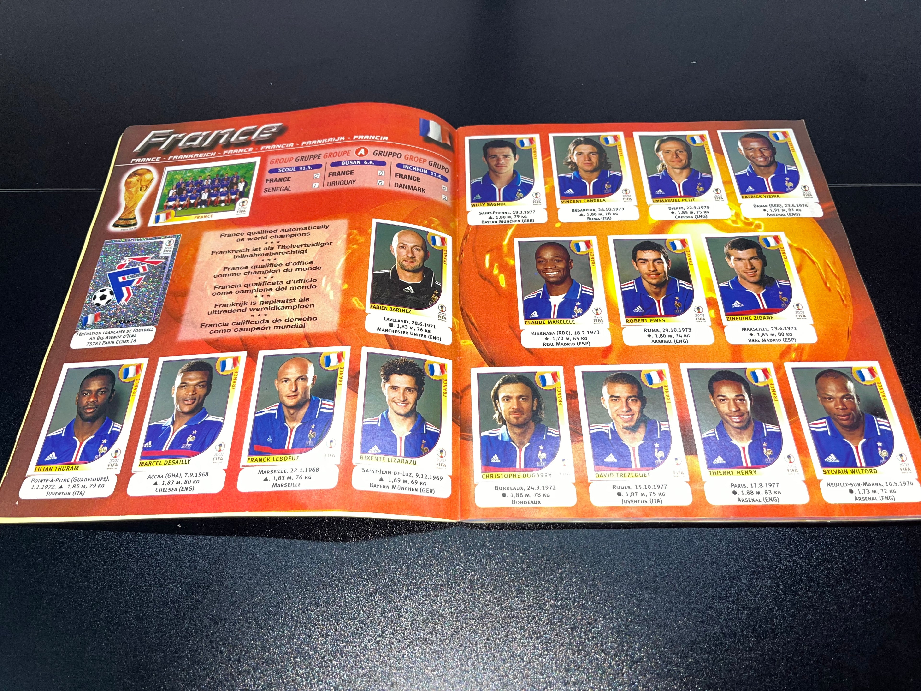 Álbum Panini Mundial Corea-Japón 2002 Original 100% Lleno