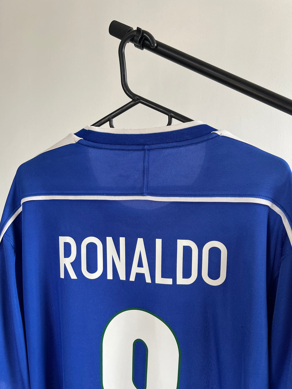 Jersey Original Brasil Mundial Francia 1998 Visita Ronaldo Nike (Azul)