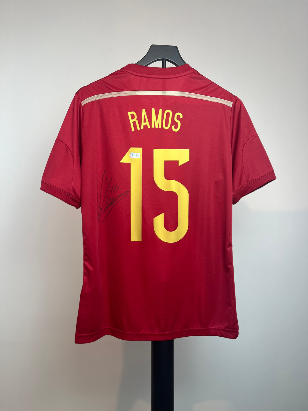 Autógrafo Sergio Ramos | España Mundial Brasil 2014 Beckett