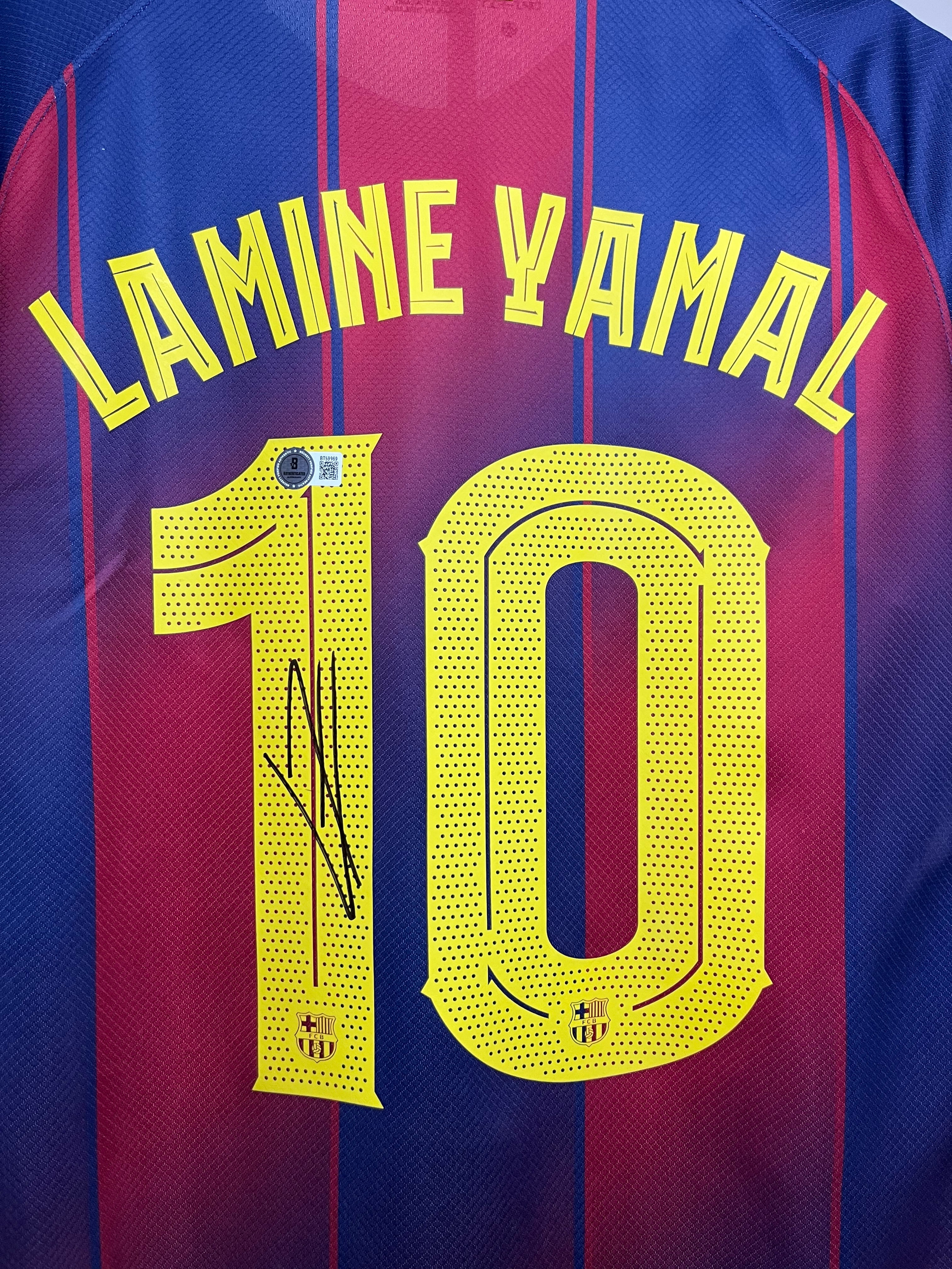 Autógrafo Lamine Yamal | Barcelona 2025-26 certificado Beckett