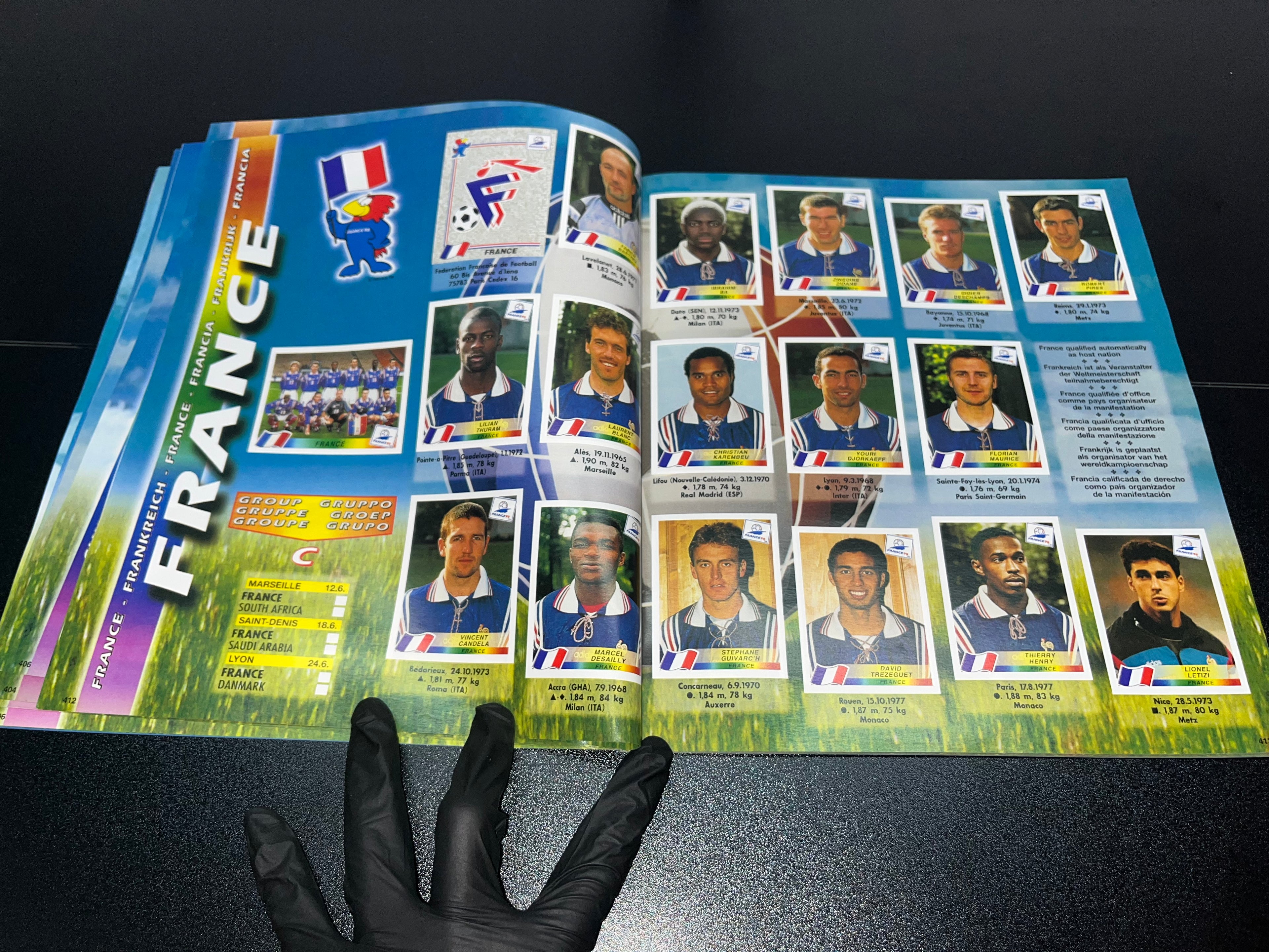 Álbum Panini Reedición Francia 1998 Original 100% Lleno