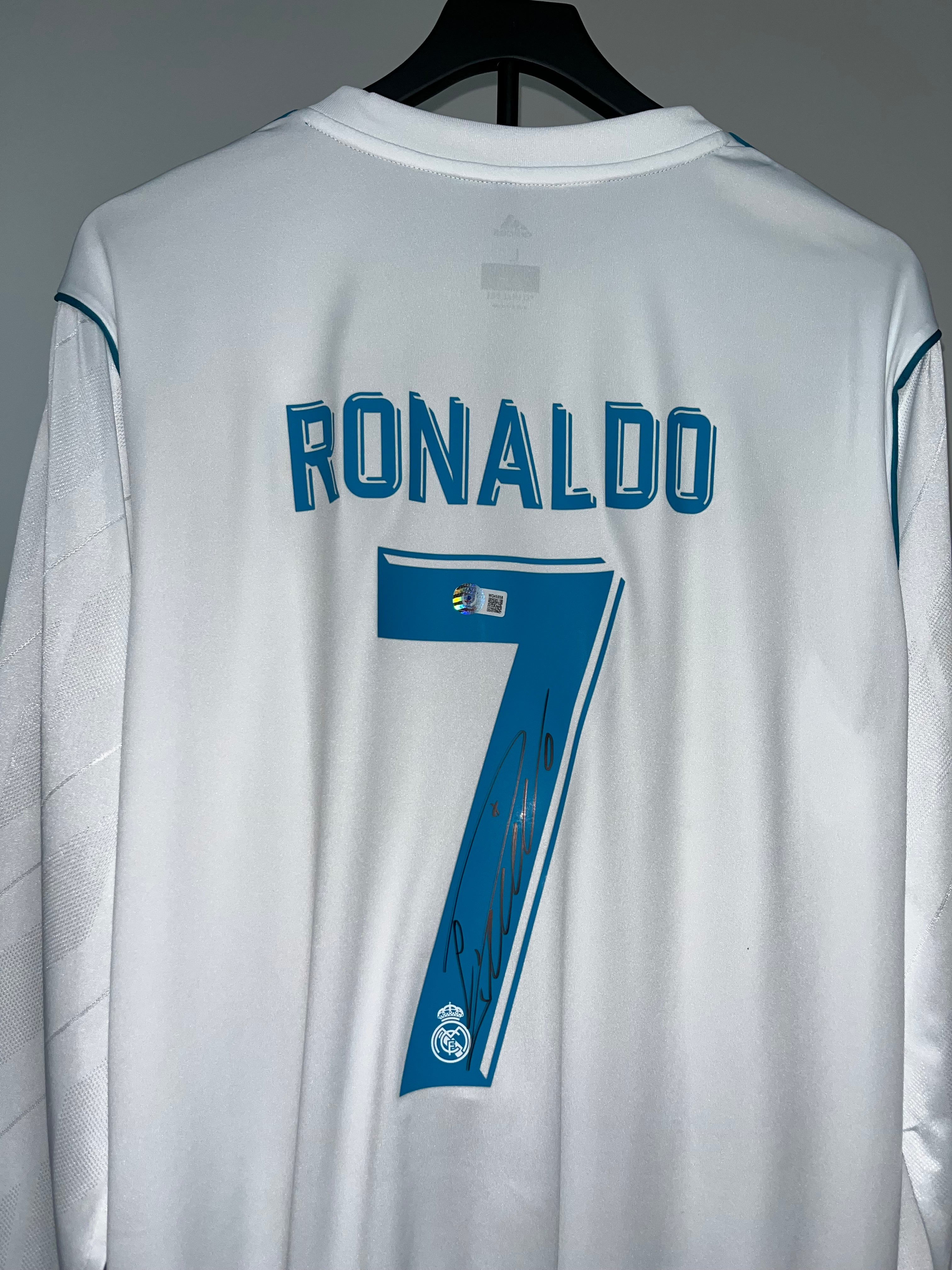 Autógrafo Cristiano Ronaldo | Real Madrid 2017-18 certificado Beckett