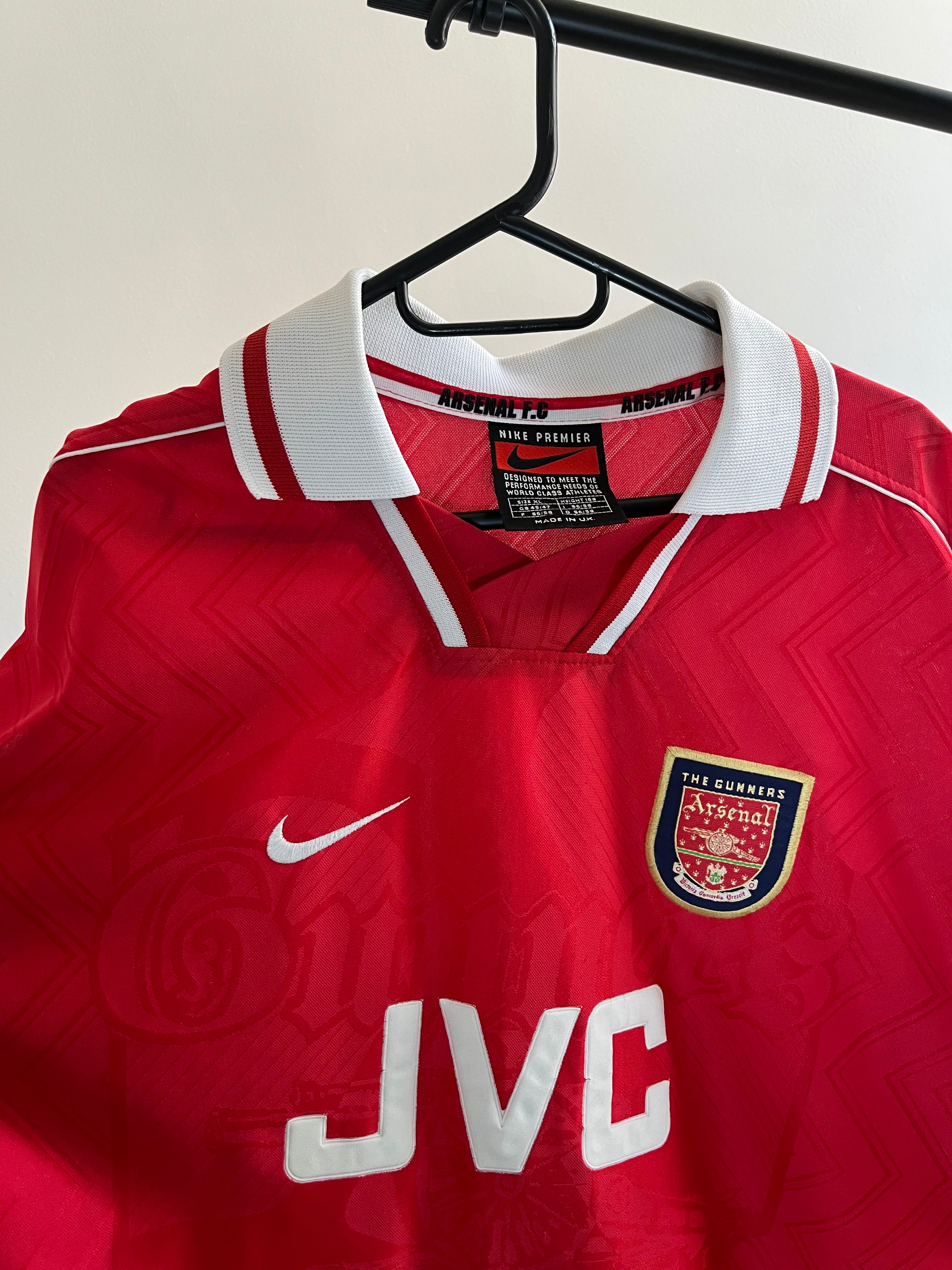 Jersey Original Arsenal 1996/98 Local Clasica/Retro/Vintage Nike