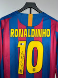 Autógrafo Ronaldinho | Barcelona 2005-06 certificado Beckett