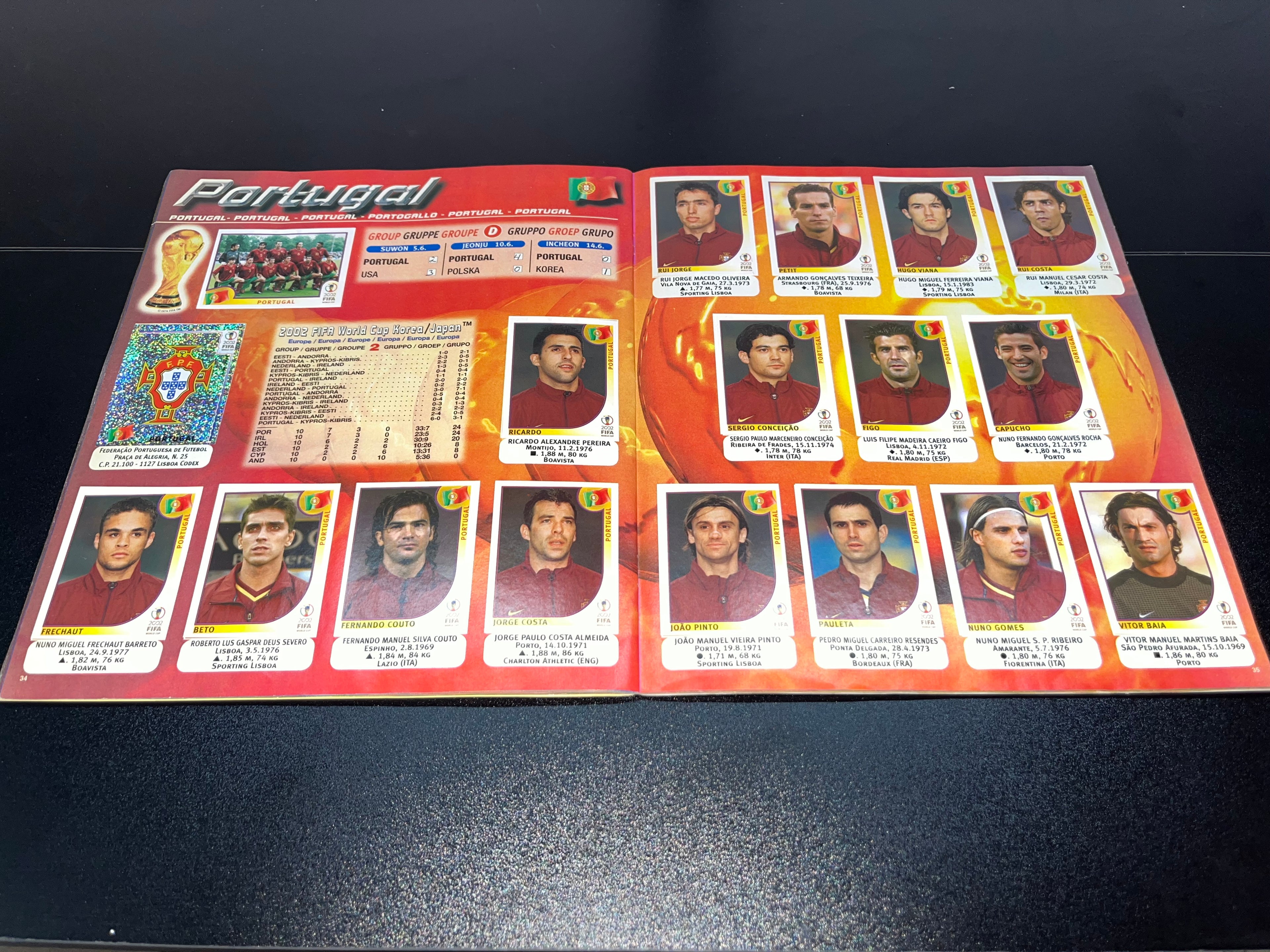 Álbum Panini Mundial Corea-Japón 2002 Original 100% Lleno
