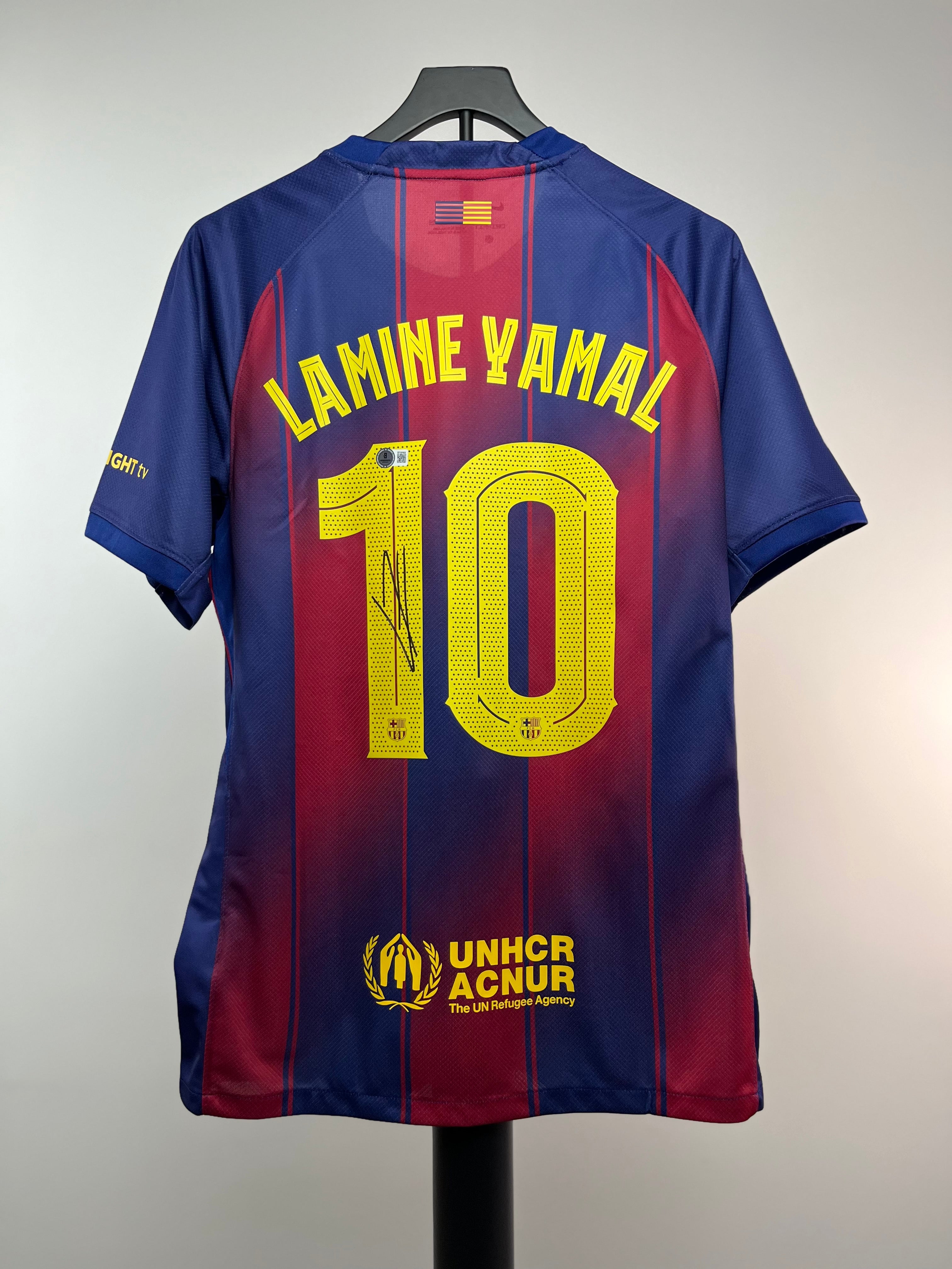 Autógrafo Lamine Yamal | Barcelona 2025-26 certificado Beckett