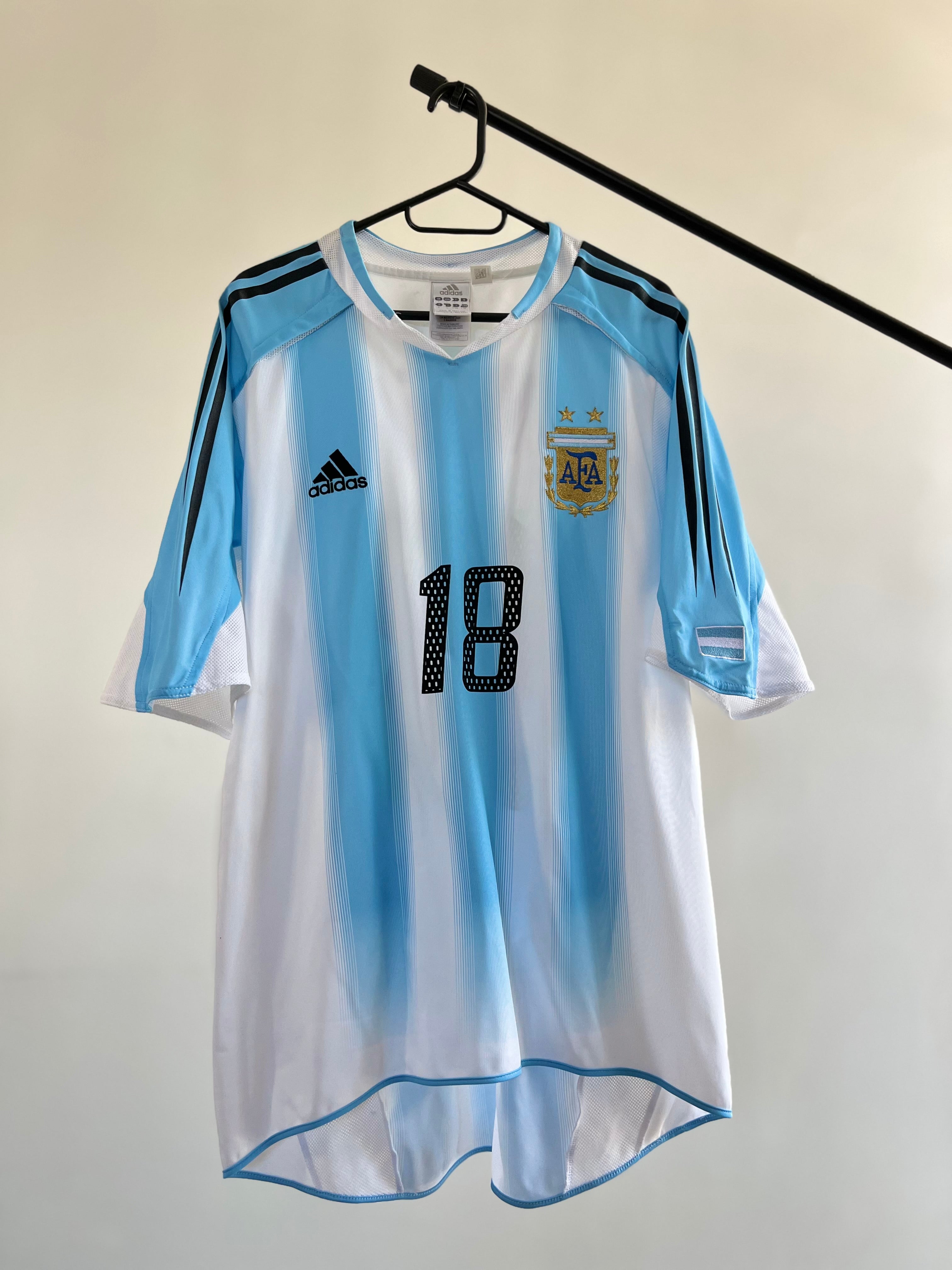 Jersey Original Argentina 2004 Local Debut Messi 645789 Adidas