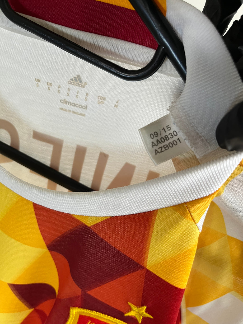 Jersey Original España Eurocopa 2016 Visita Iniesta AA0830 Adidas
