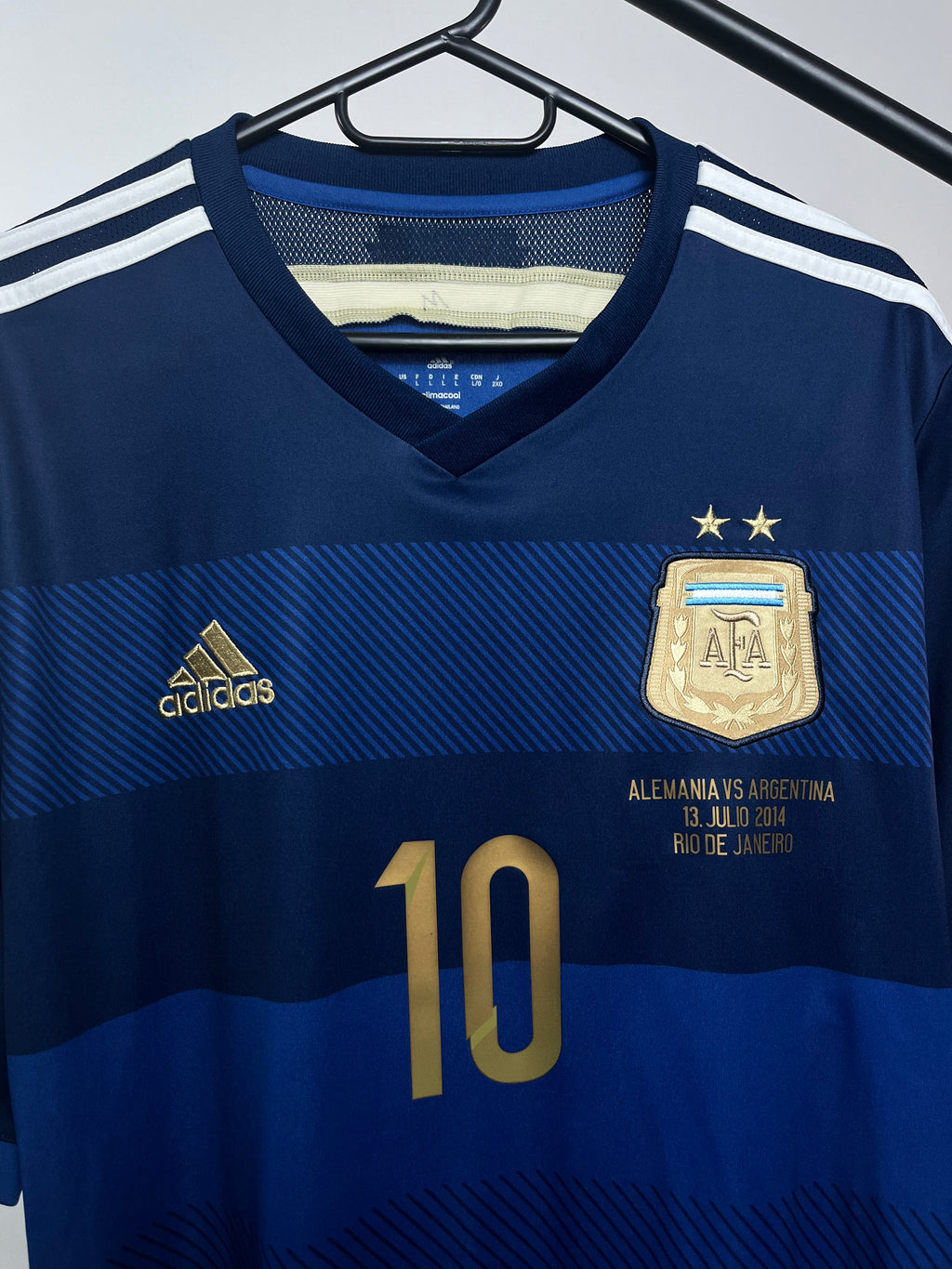 Jersey Original Argentina Final Mundial 2014 Visita Messi G75187 Adidas