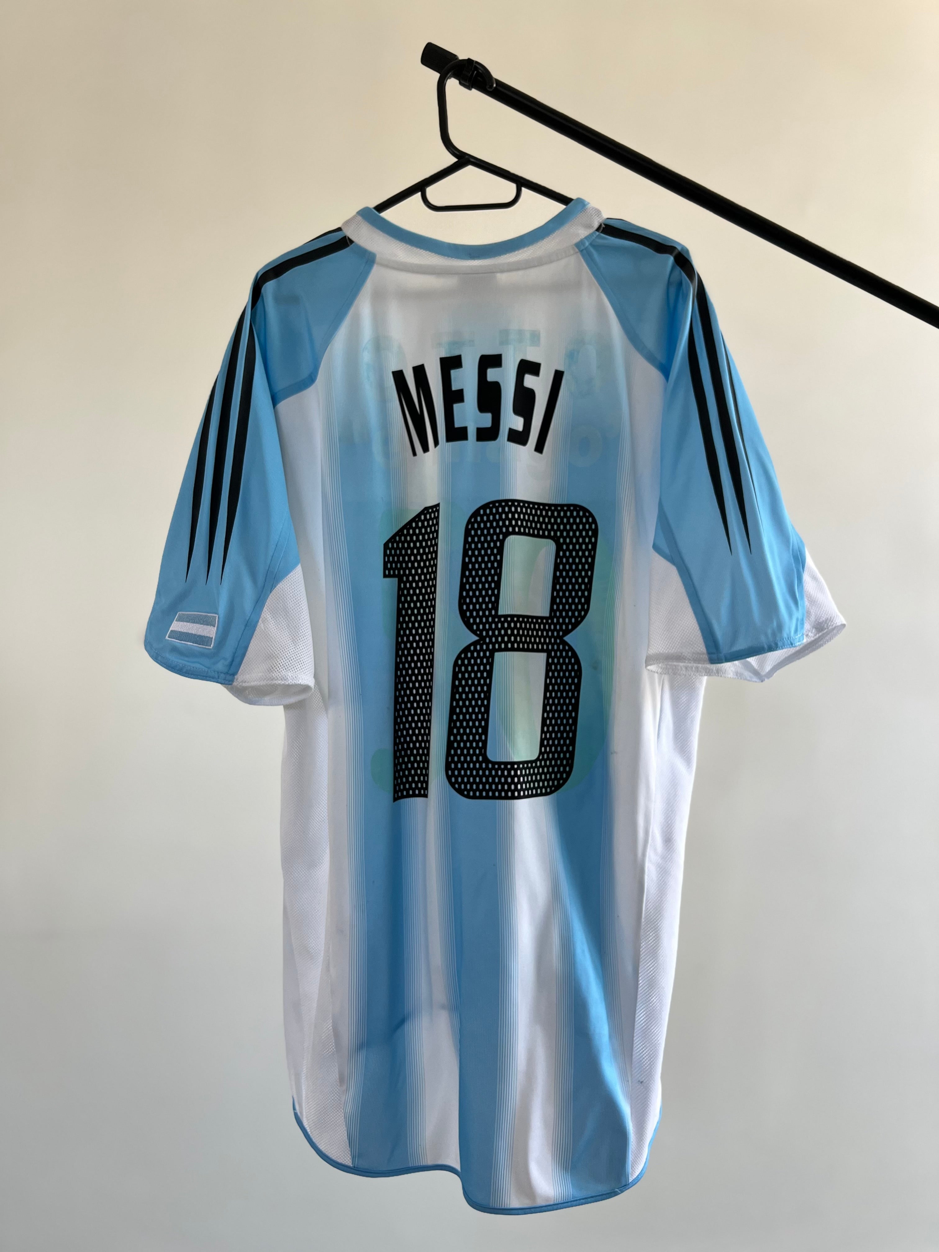 Jersey Original Argentina 2004 Local Debut Messi 645789 Adidas