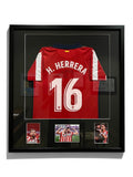 Autógrafo de Héctor Herrera | Jersey Atlético de Madrid enmarcado