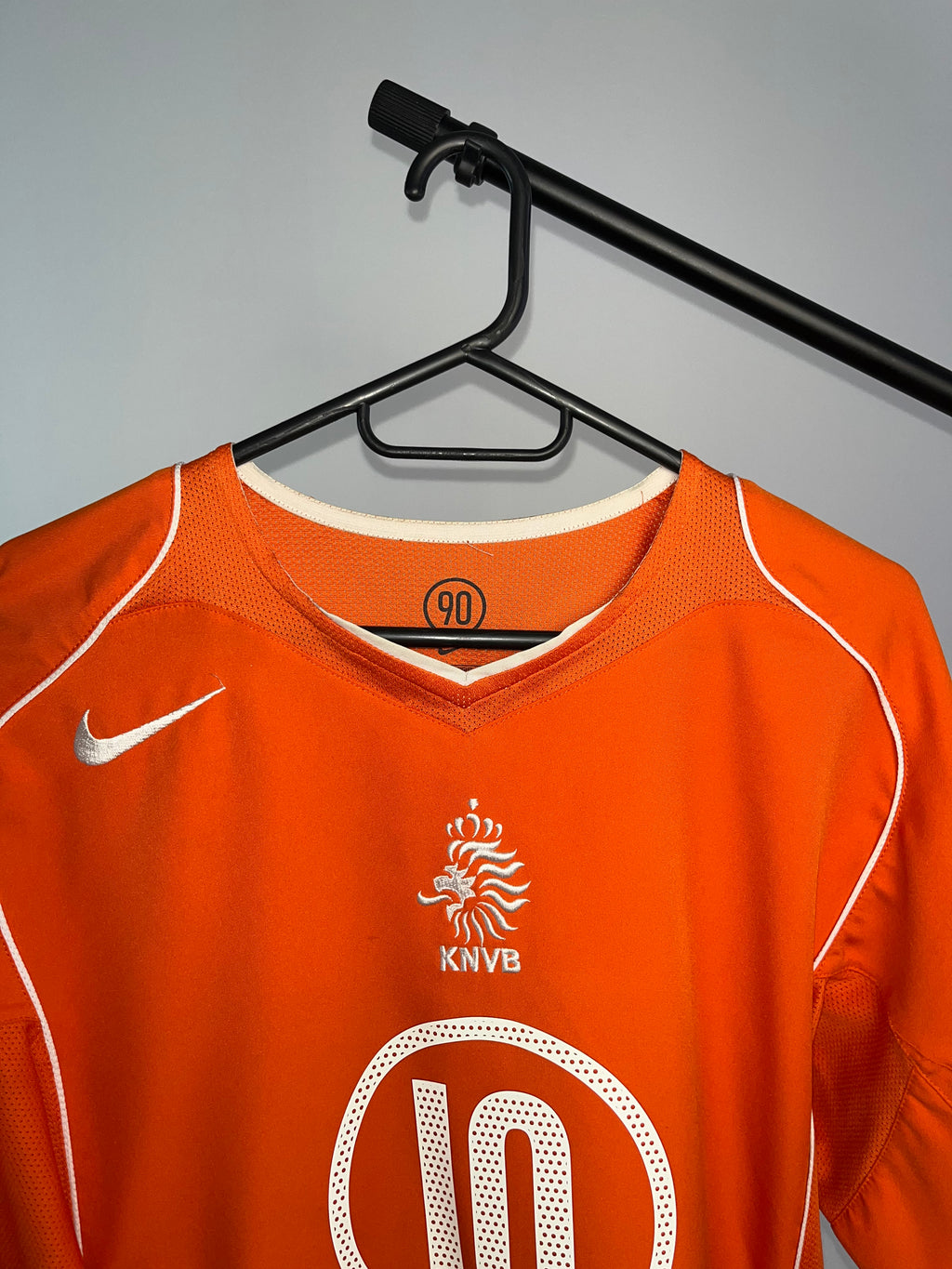 Jersey Original Holanda Eurocopa 2004/05 Local Nistelrooy 116606 Nike Total 90 Naranja