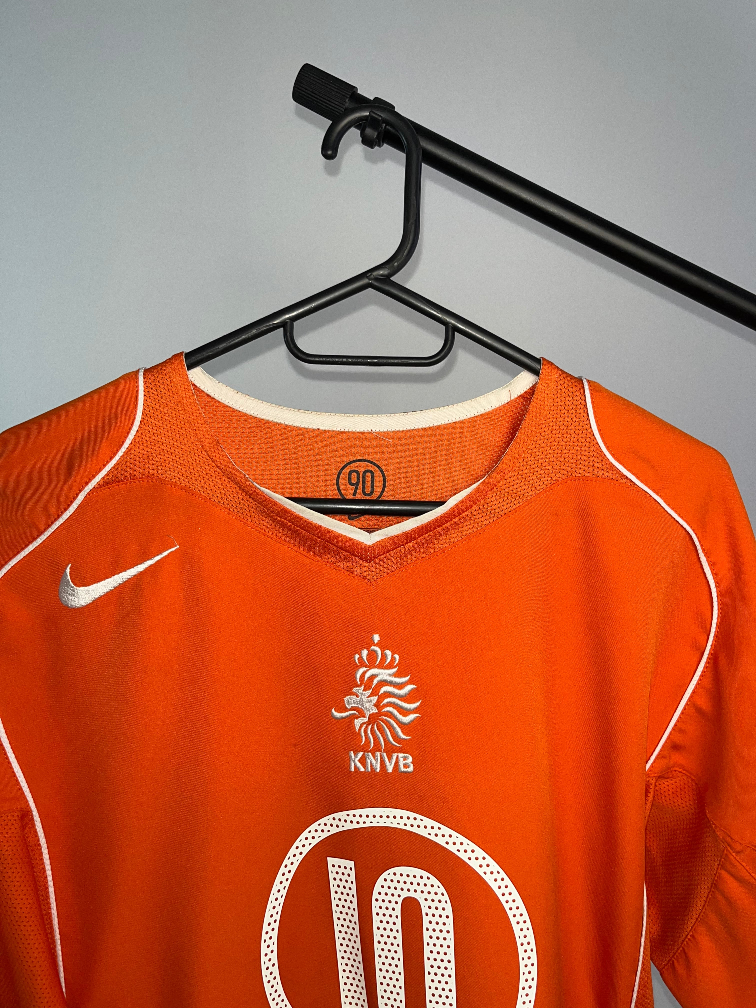 Jersey Original Holanda Eurocopa 2004/05 Local Nistelrooy 116606 Nike Total 90 Naranja