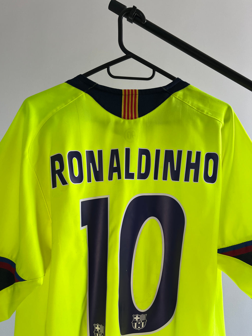 Jersey Original Barcelona 2010/11 Visita Ronaldinho 195971 Nike Limon
