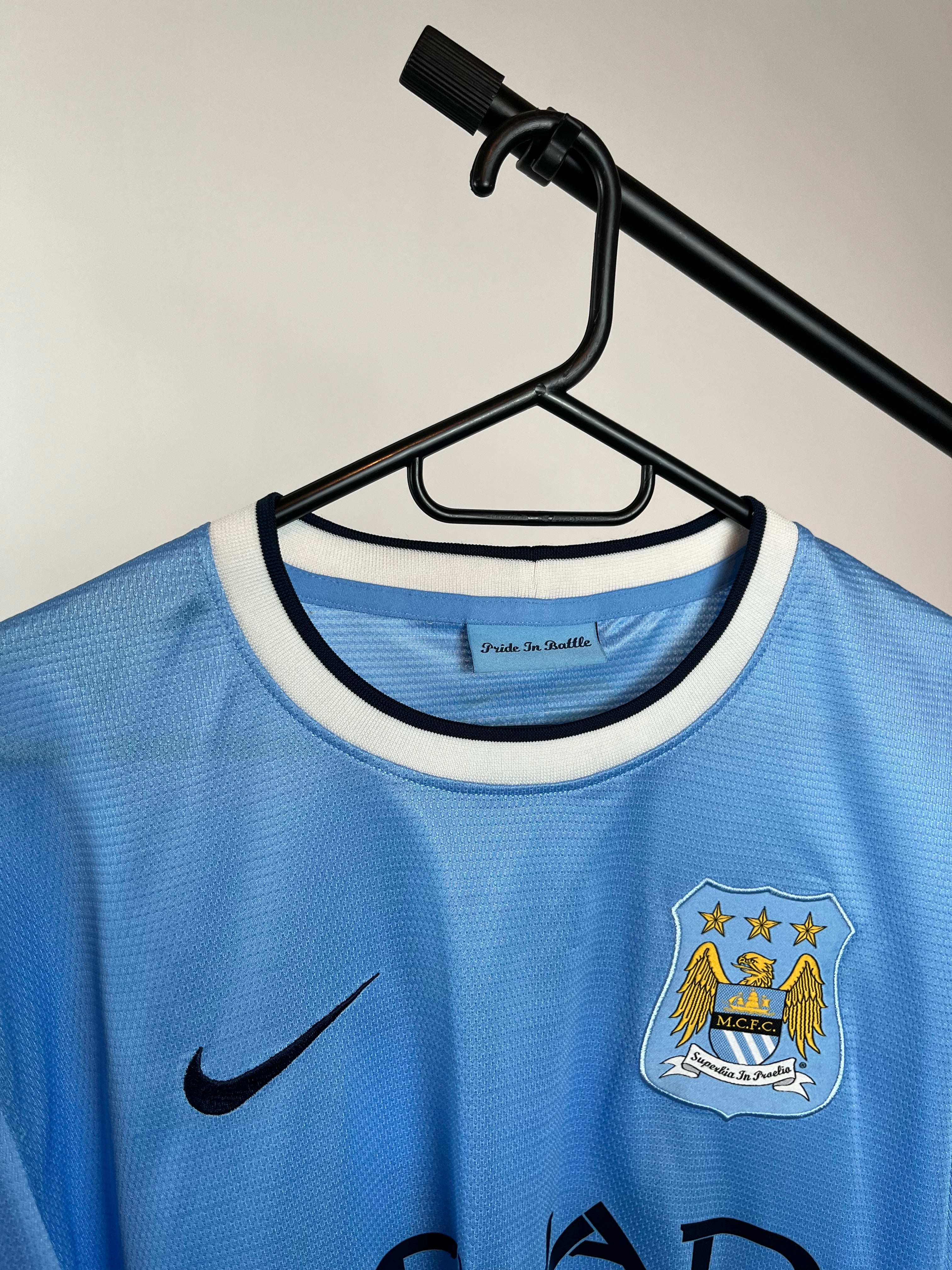 Jersey Original Manchester City 2013/14 Local Kun Aguero 574863-489 Nike