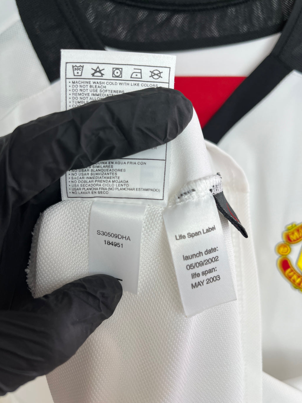 Jersey Original Manchester United 2002/04 Visita Veron V184951 Nike