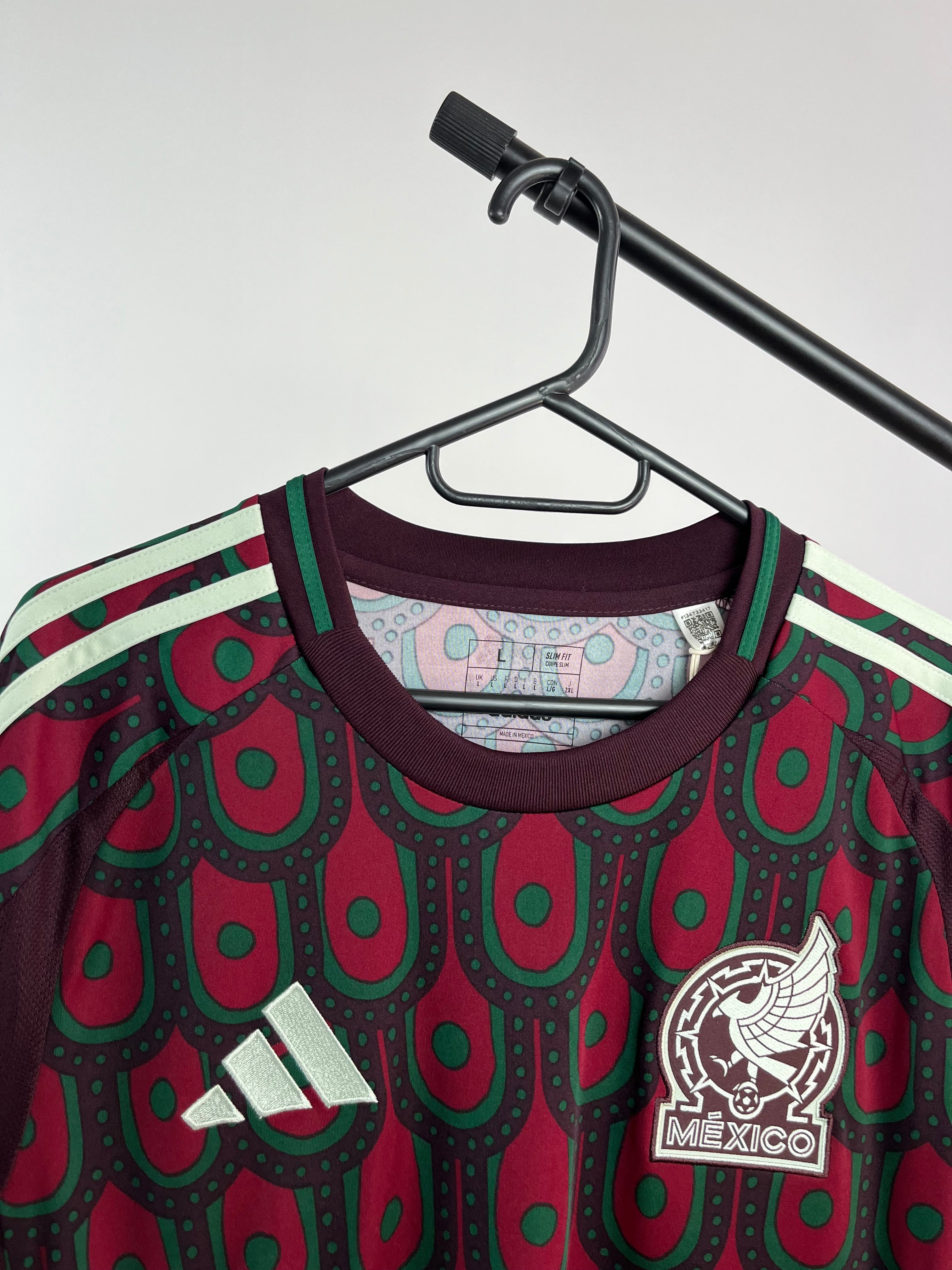 Jersey Original Mexico 2024 Local IP6377 Pavorreal Adidas Raul o Santi (Escoger Dorsal)