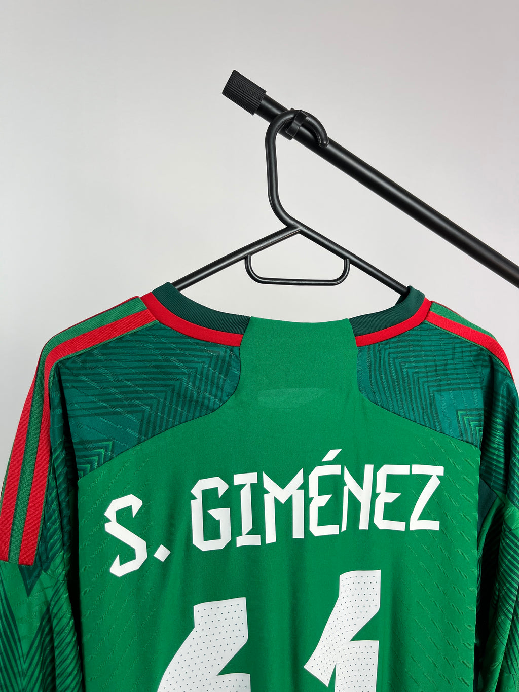Jersey Original Mexico Mundial 2022 Local Santi Gimenez HD6899 Adidas