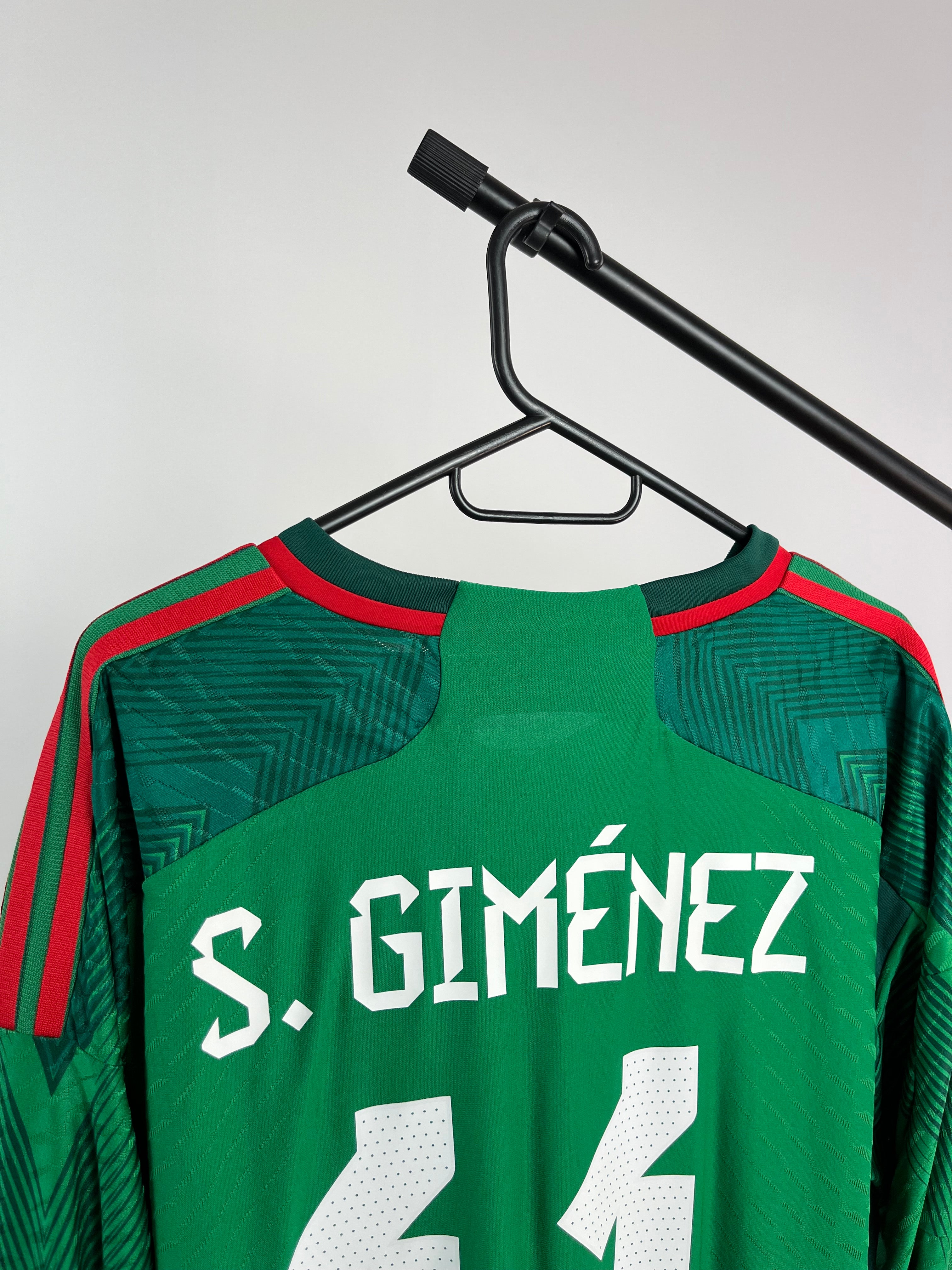 Jersey Original Mexico Mundial 2022 Local Santi Gimenez HD6899 Adidas