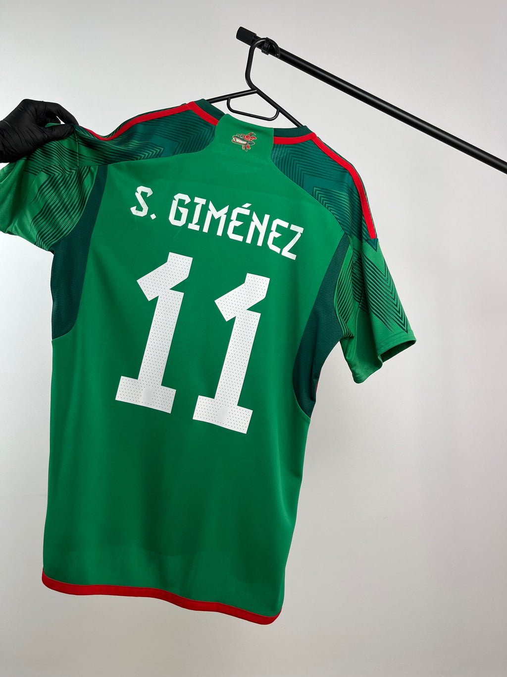 Jersey Original Mexico Mundial 2022 Local Santi Gimenez HD6899 Adidas