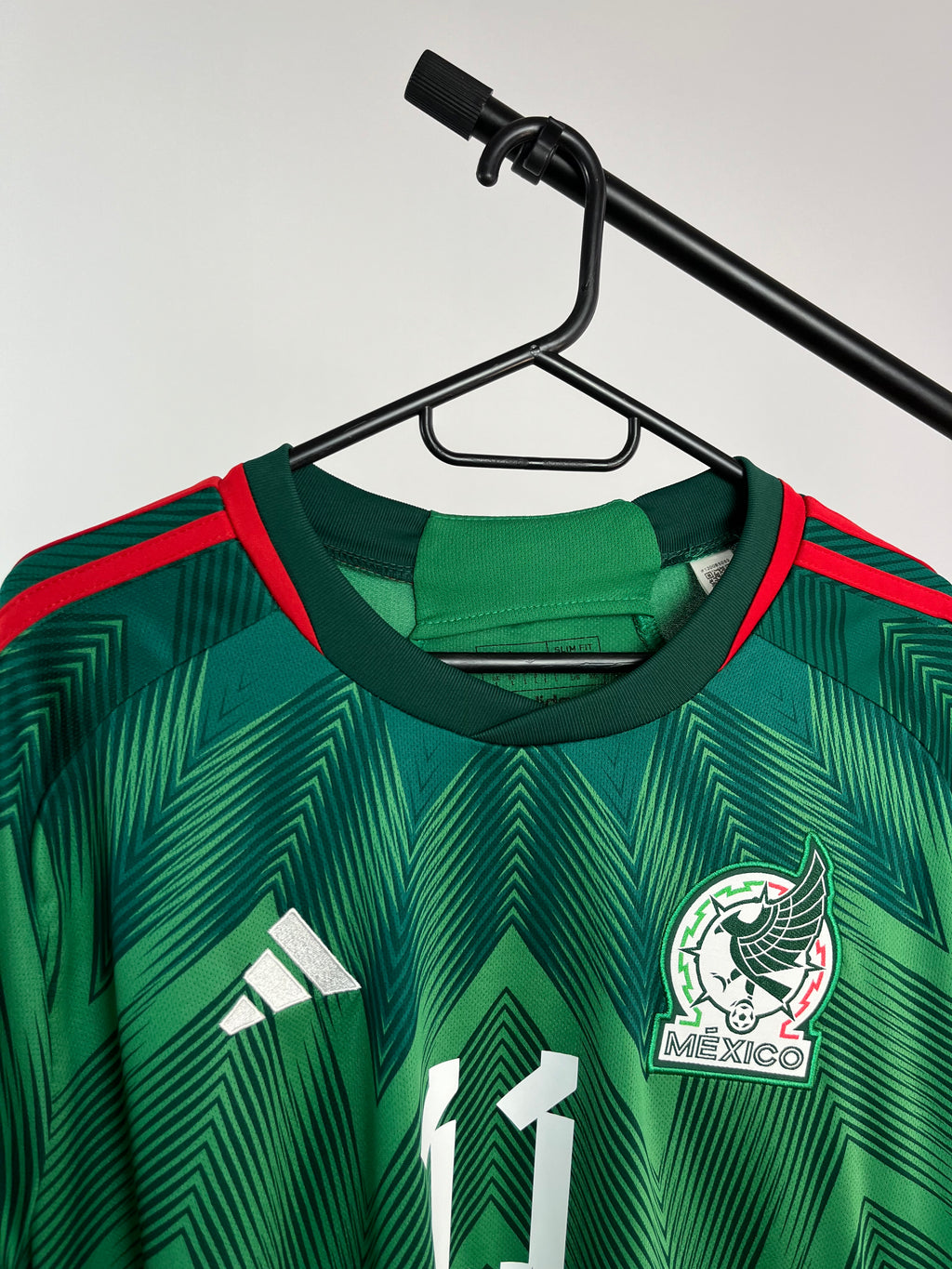 Jersey Original Mexico Mundial 2022 Local Santi Gimenez HD6899 Adidas