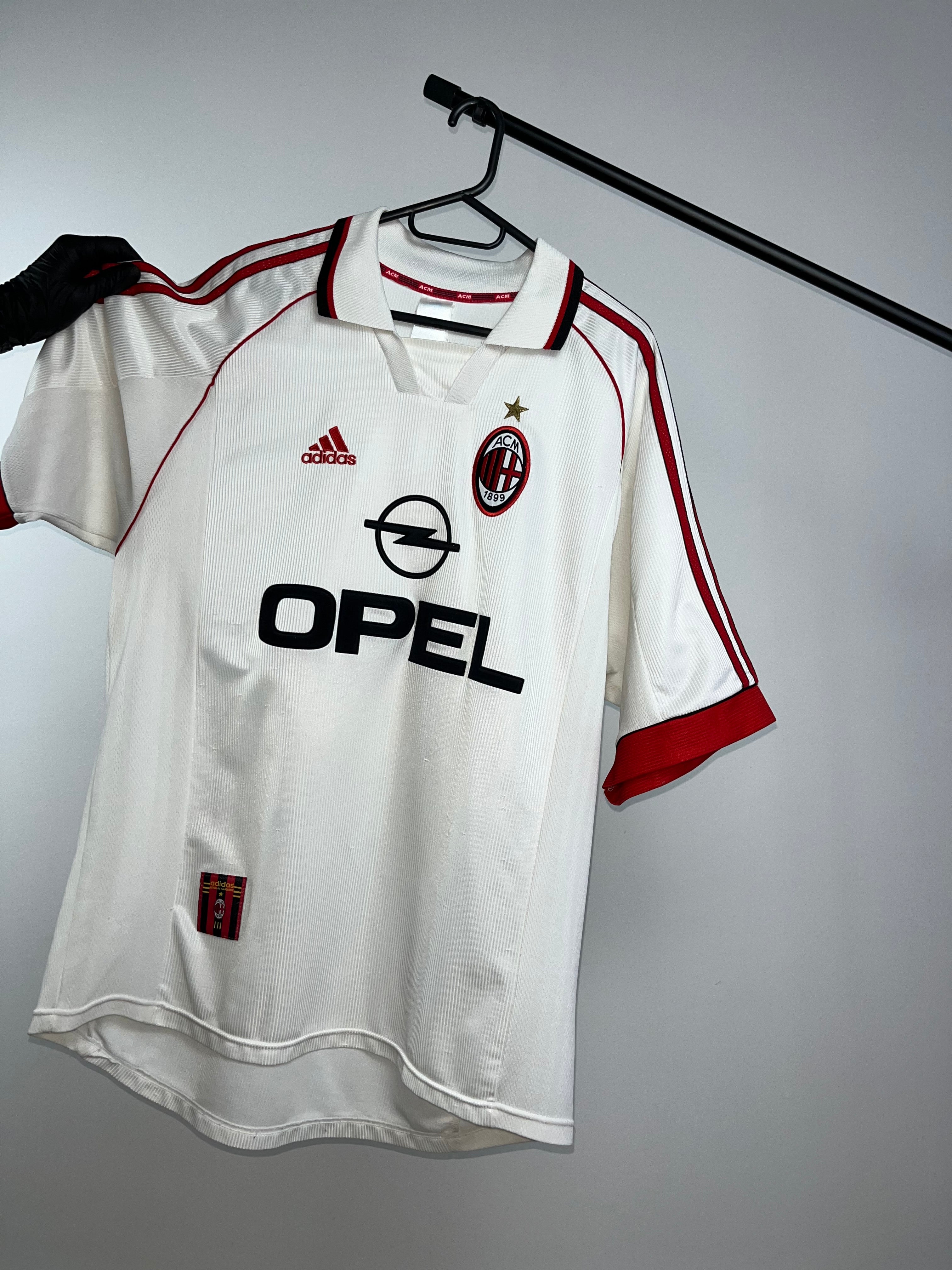 Jersey Original AC Milan 1998/99 Visita Maldini Adidas (Retro,Vintage,Clasica)