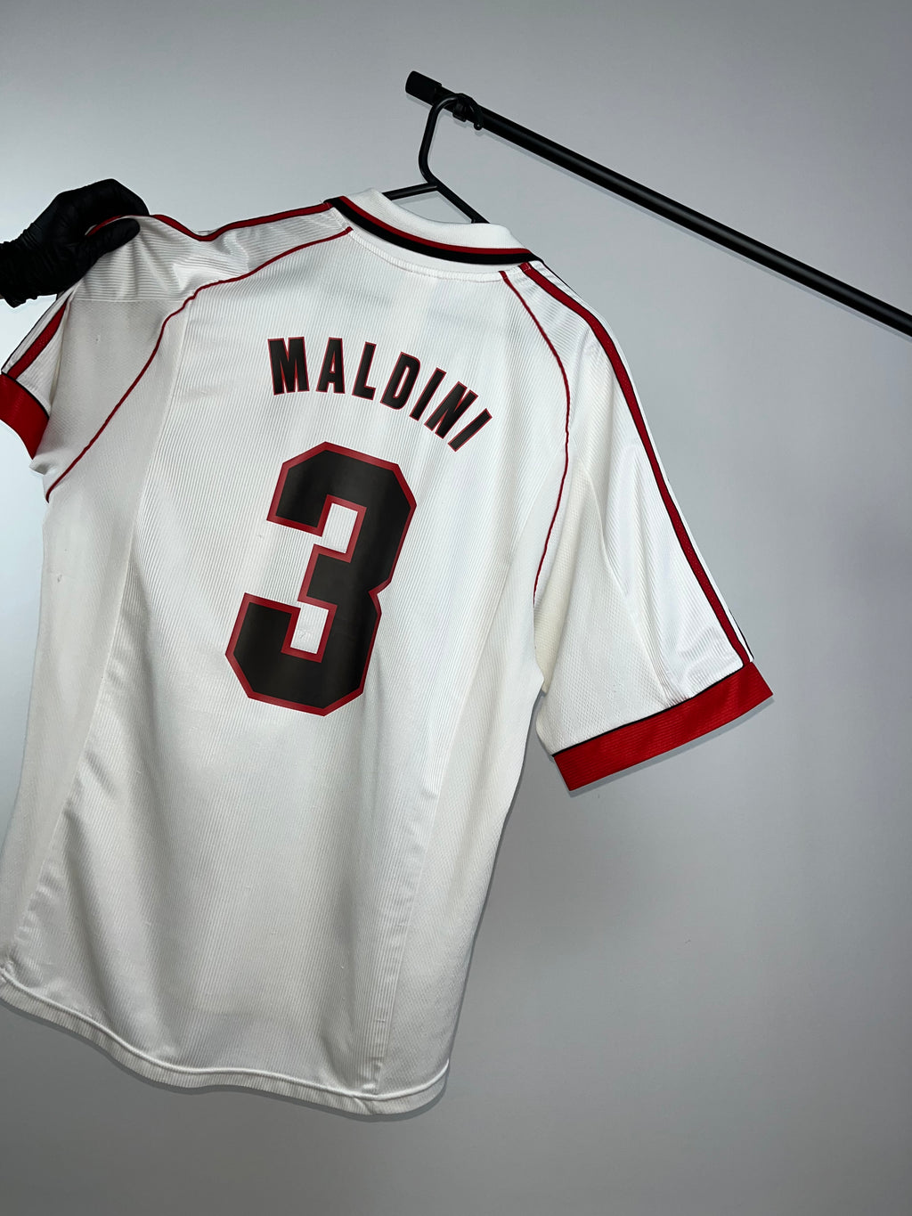Jersey Original AC Milan 1998/99 Visita Maldini Adidas (Retro,Vintage,Clasica)