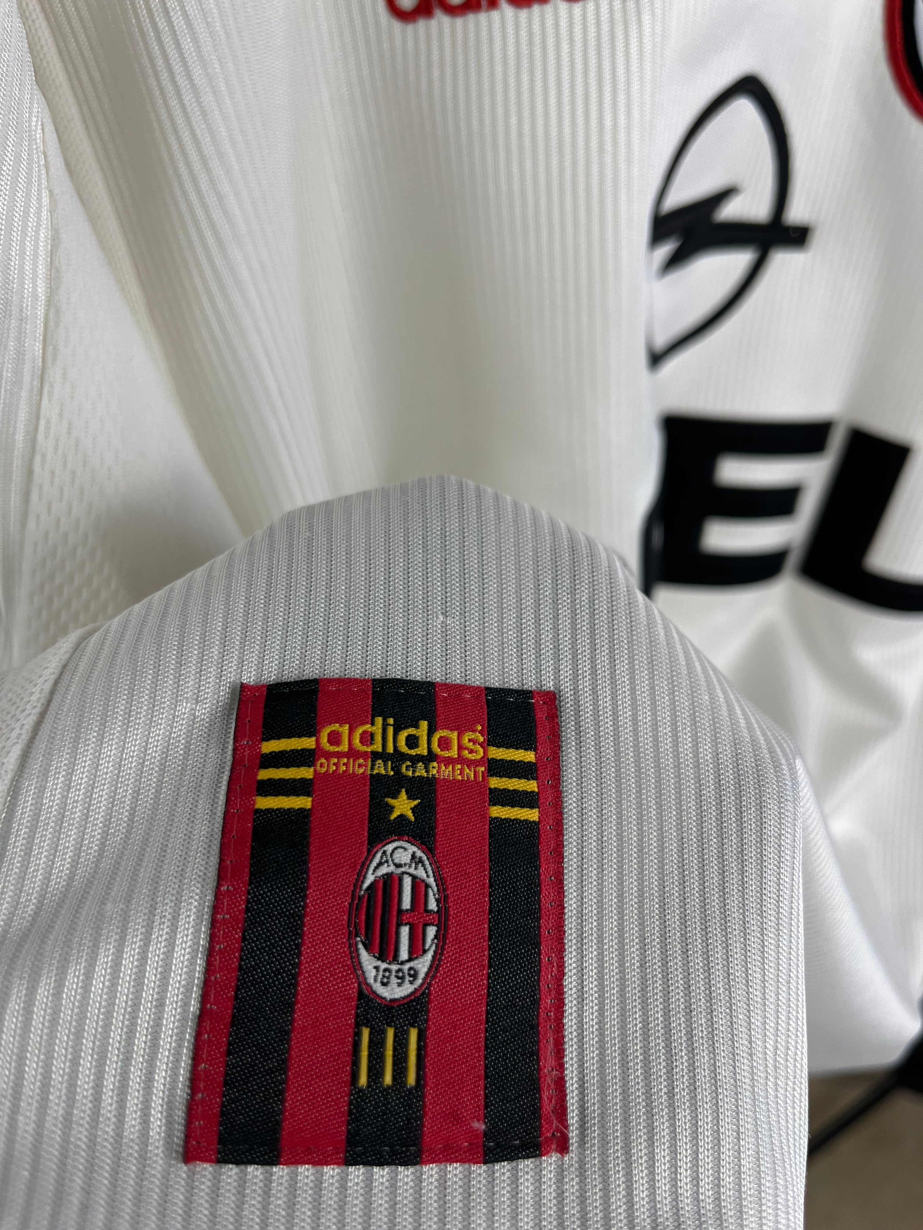 Jersey Original AC Milan 1998/99 Visita Maldini Adidas (Retro,Vintage,Clasica)
