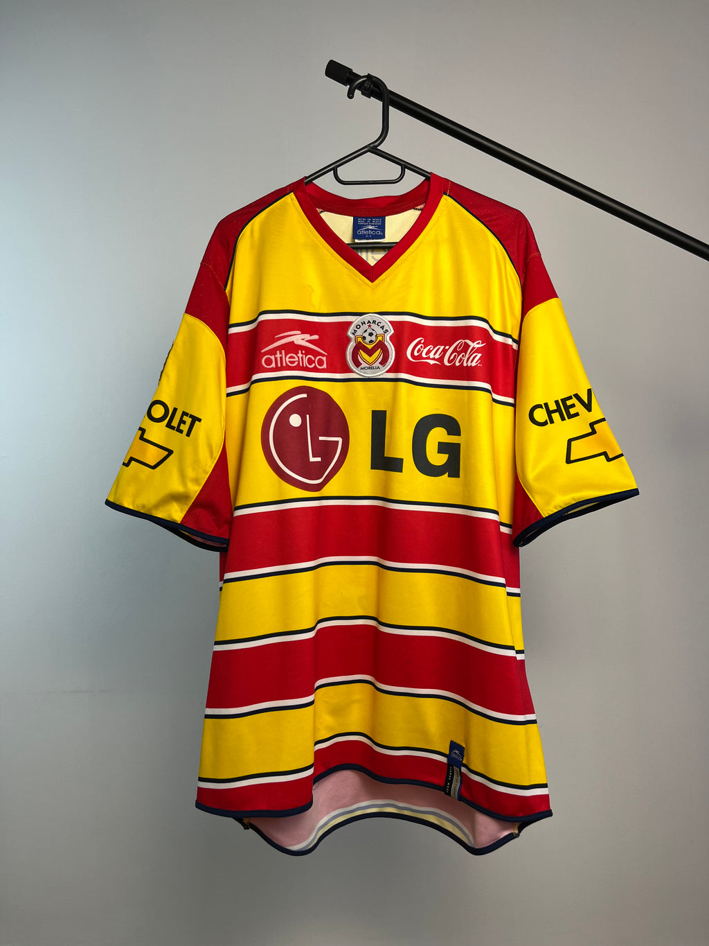 Jersey Original Monarcas Morelia 2002/03 Local Atletica (Retro,Vintage,Clasica)