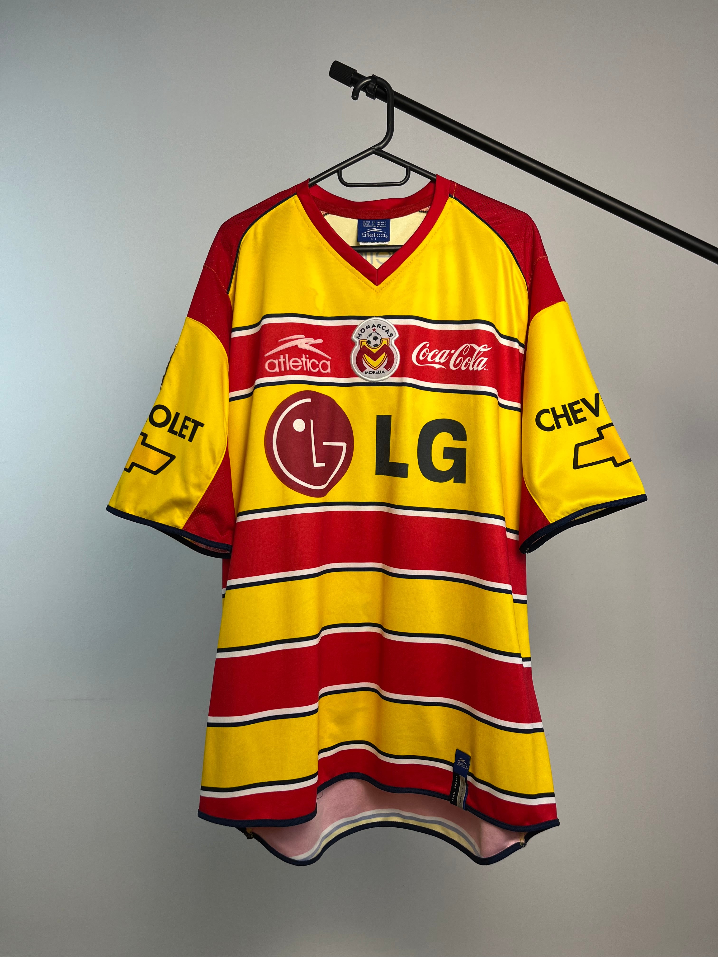 Jersey Original Monarcas Morelia 2002/03 Local Atletica (Retro,Vintage,Clasica)