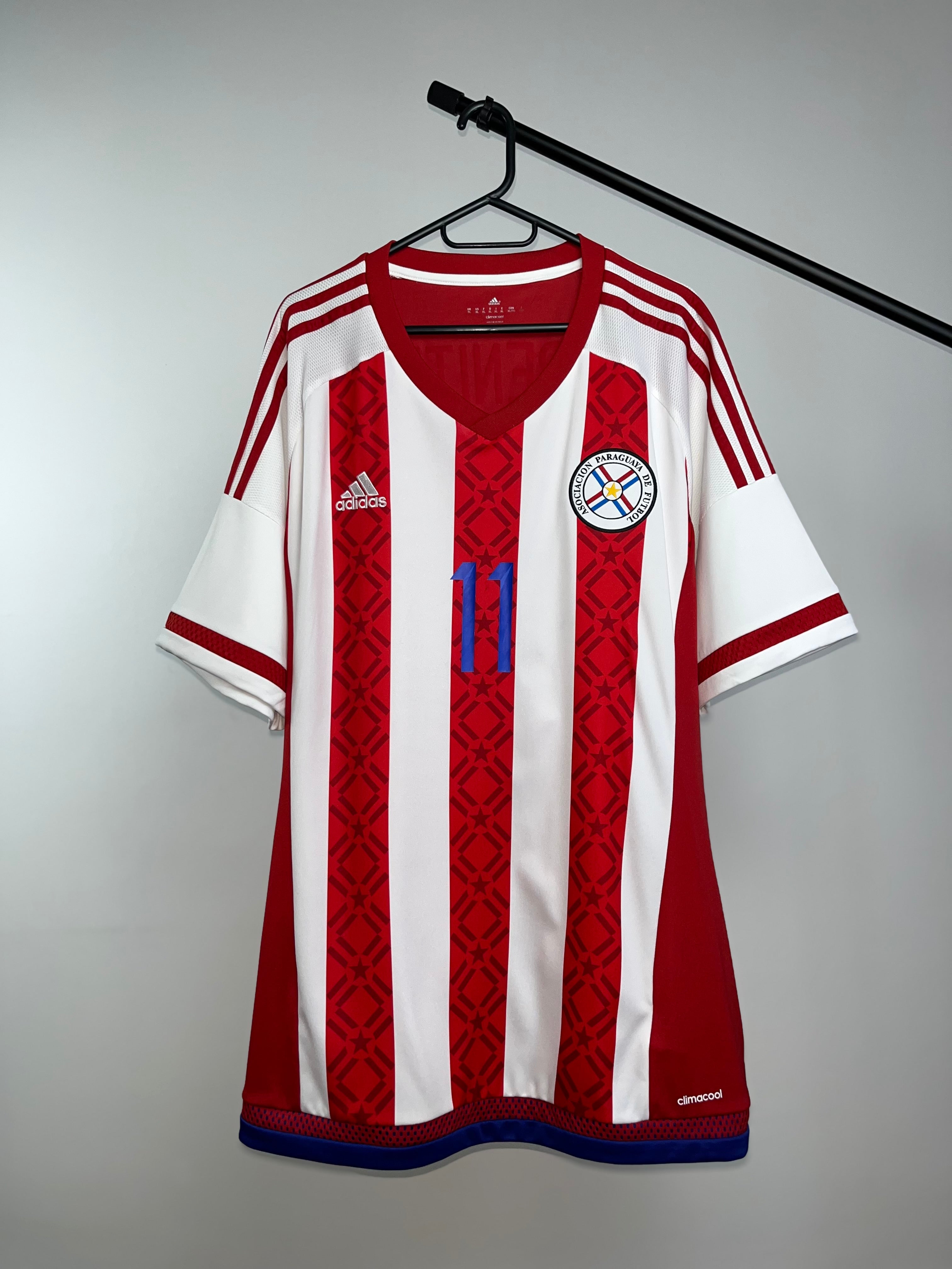 Jersey Original Paraguay Copa America 2015 Local Pajaro Benitez M34086 Adidas