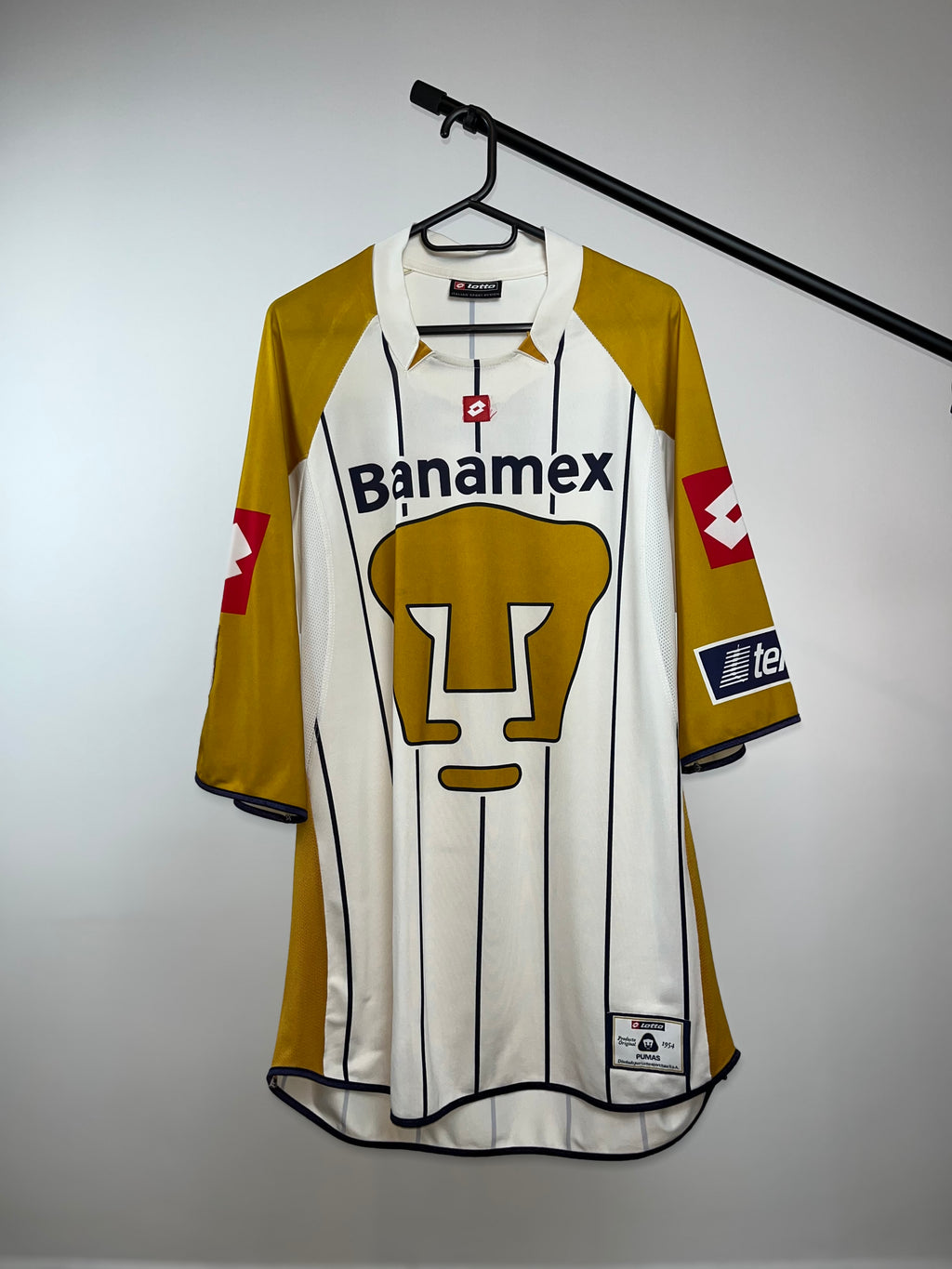Jersey Original Pumas UNAM 2003/04 Local Lotto (Retro,Vintage,Clasica)