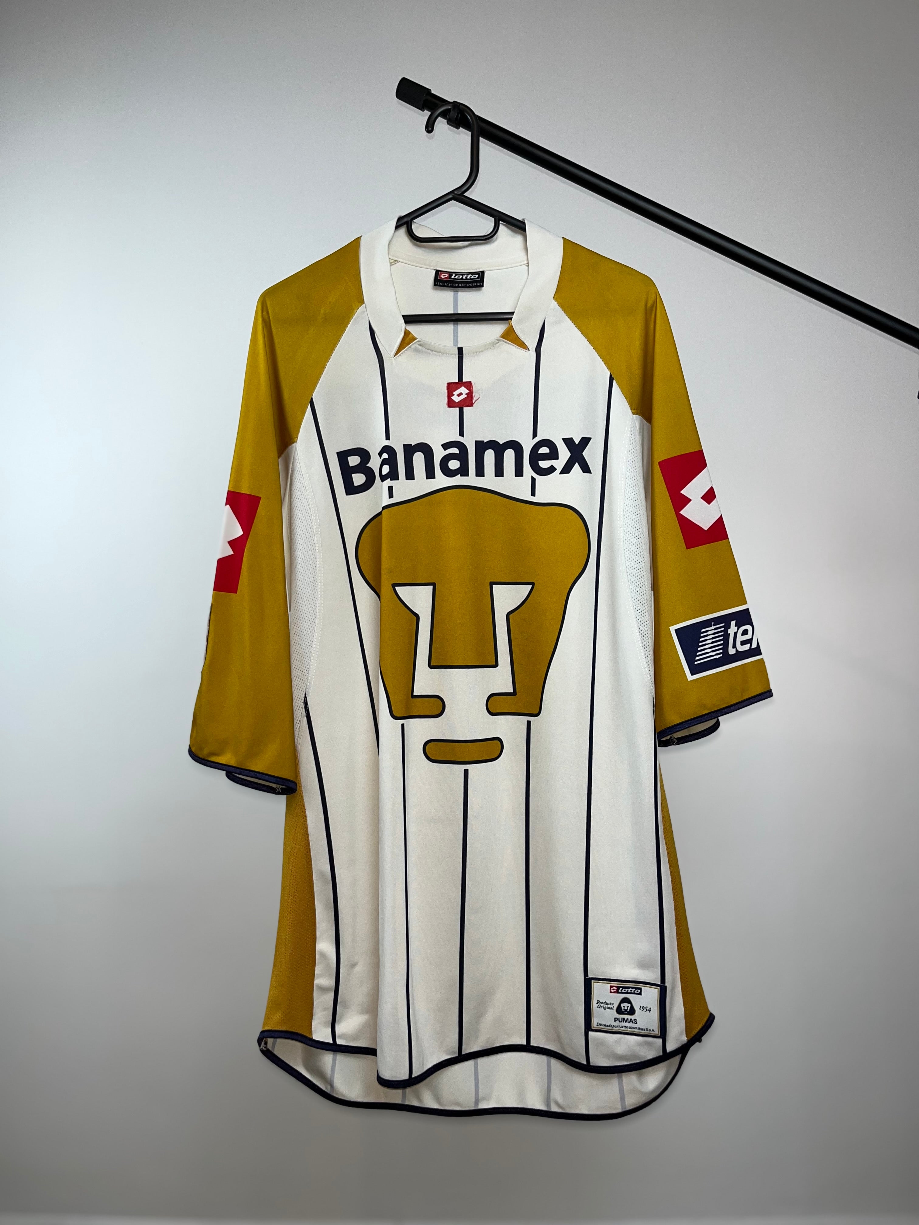 Jersey Original Pumas UNAM 2003/04 Local Lotto (Retro,Vintage,Clasica)