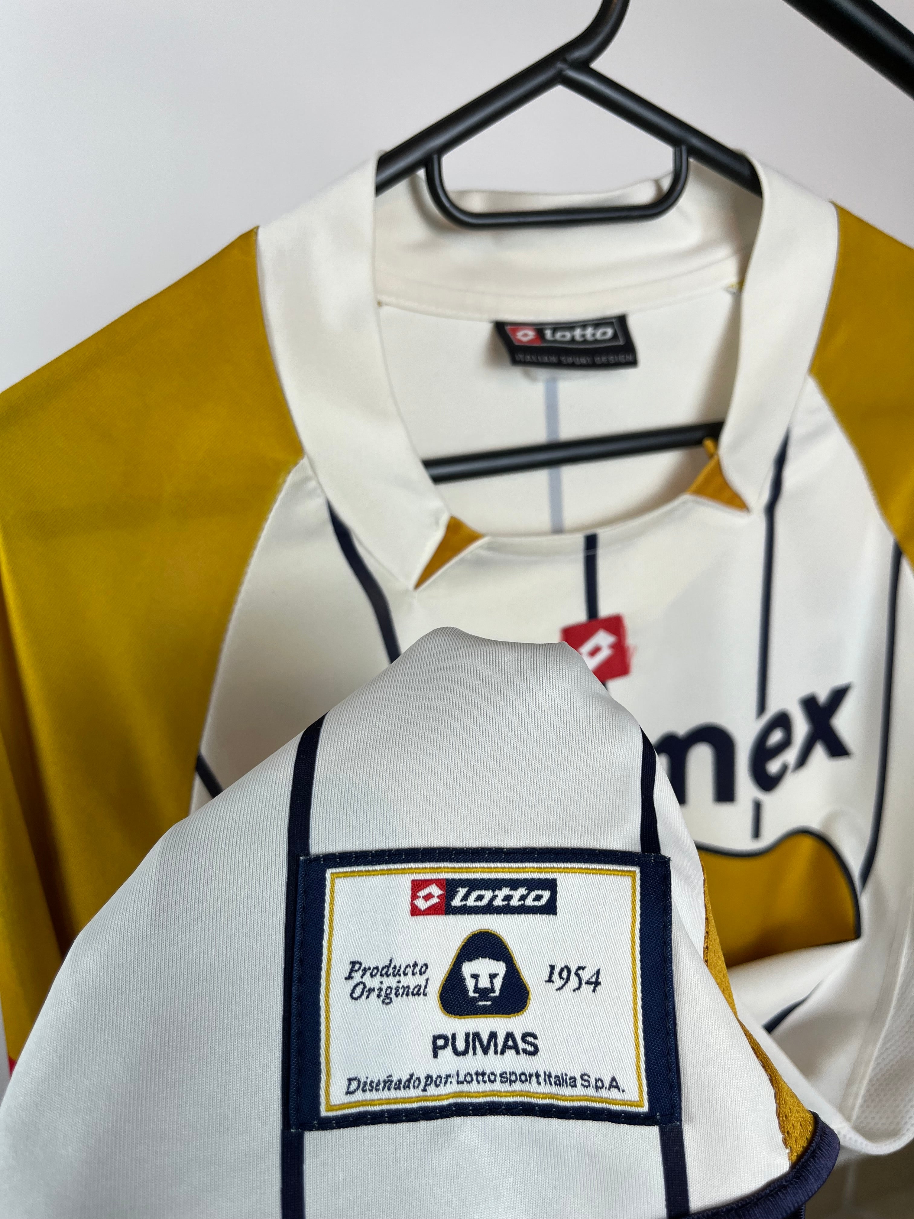 Jersey Original Pumas UNAM 2003/04 Local Lotto (Retro,Vintage,Clasica)