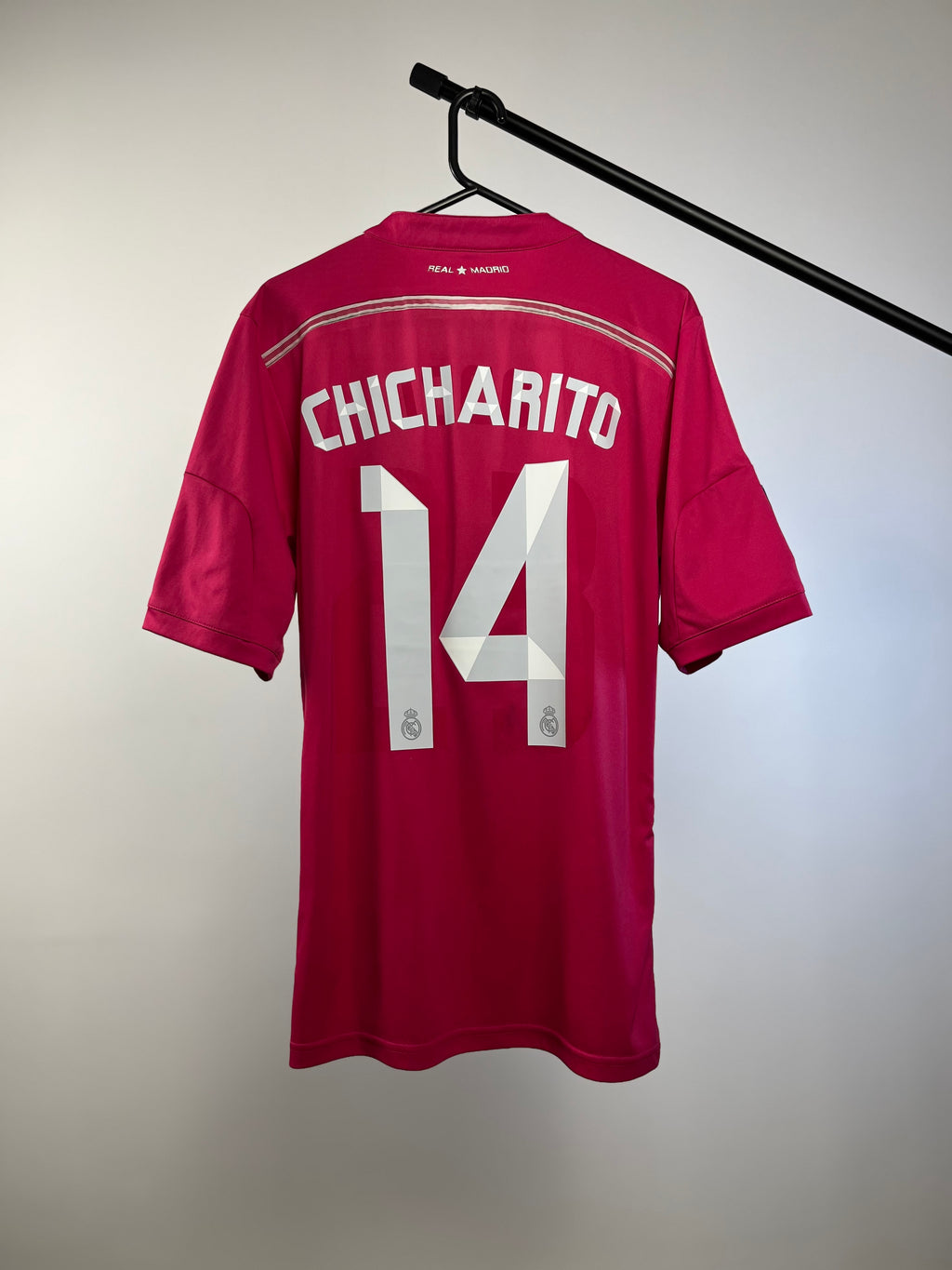 Jersey Original Real Madrid 2014/15 Visita Chicharito M37315 Adidas (Rosa)