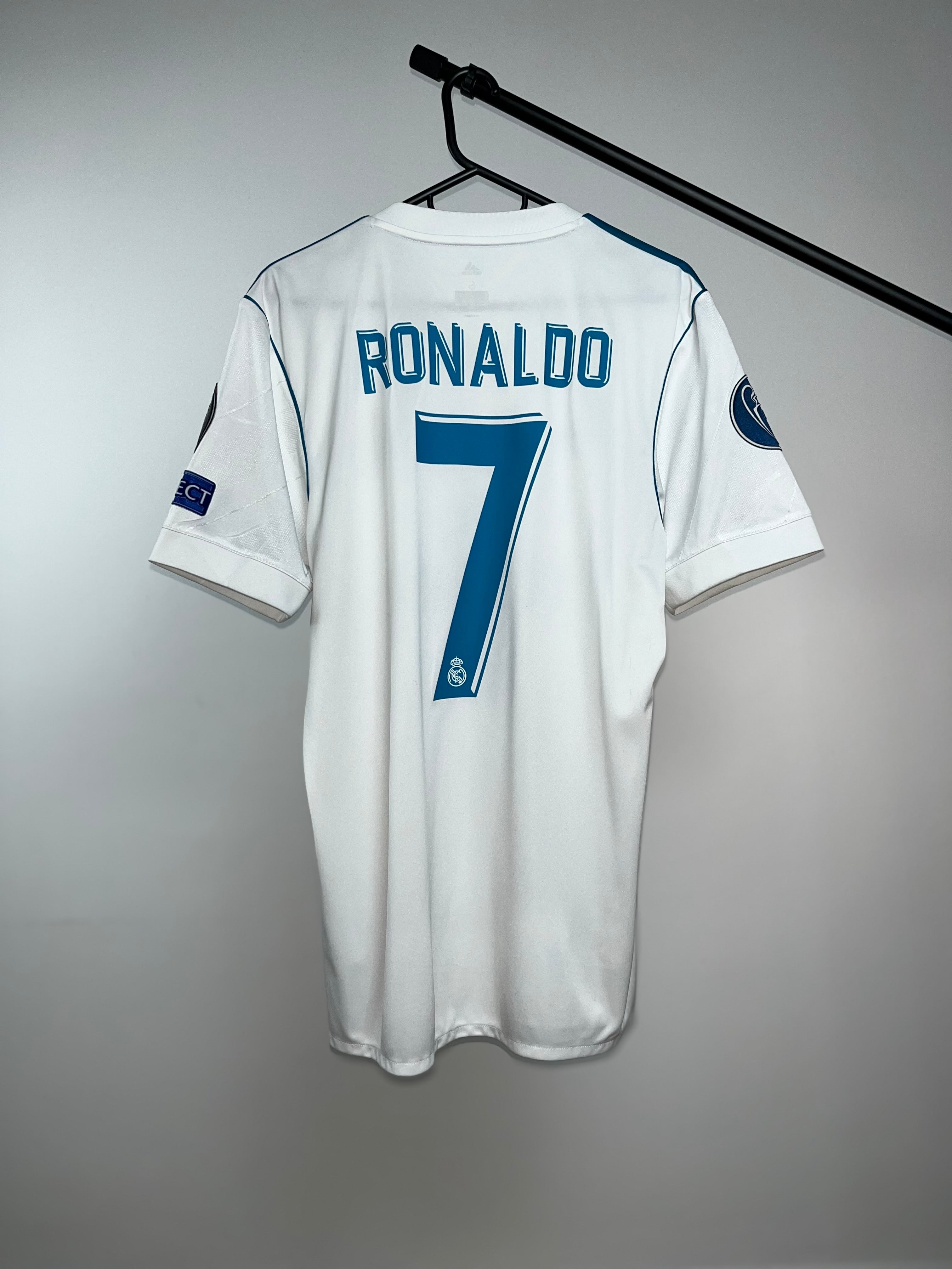 Jersey Original Real Madrid UCL 2017/18 Local Cristiano Ronaldo AZ8059 Adidas S