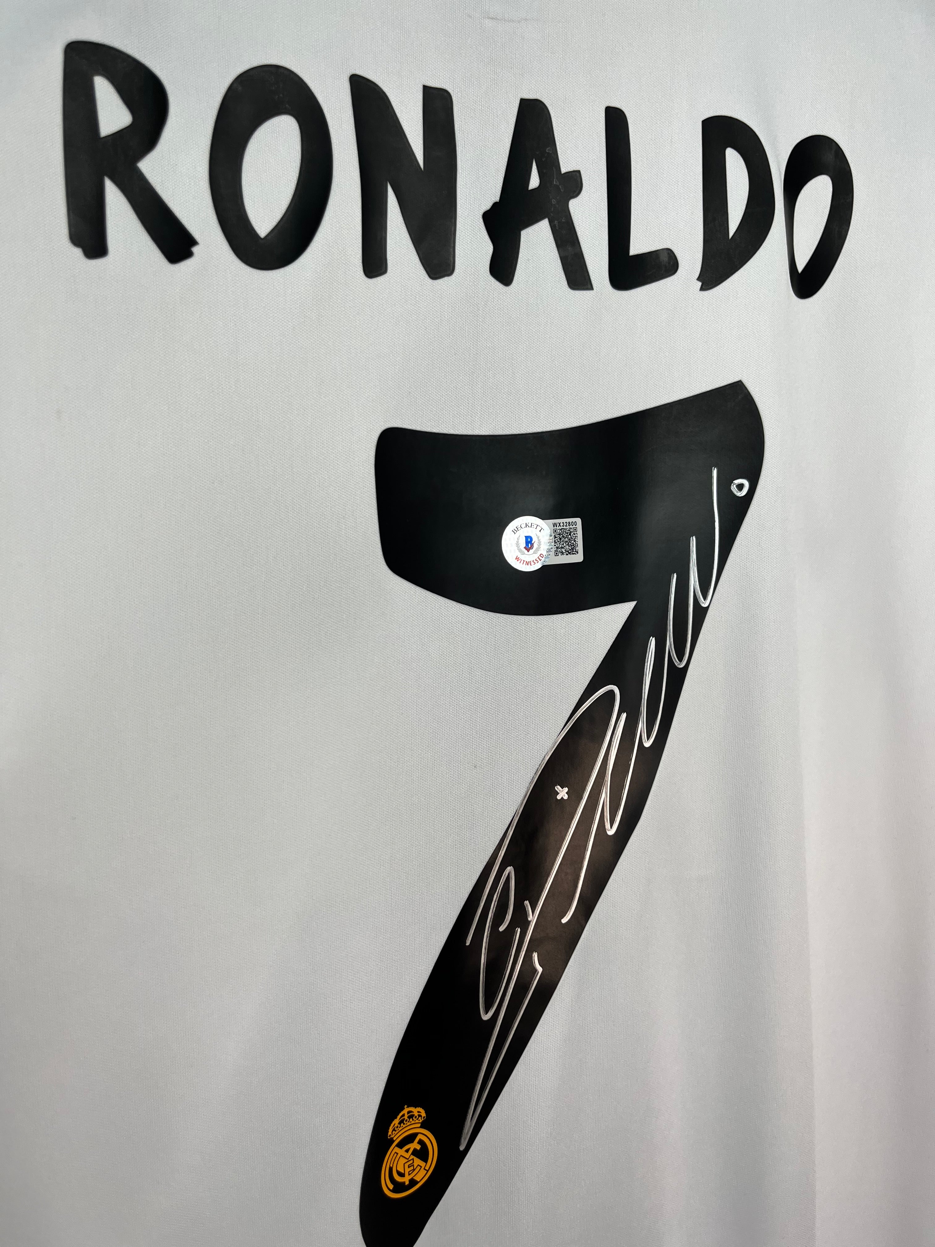 Autógrafo de Cristiano Ronaldo | Jersey Real Madrid 2013/14 Certificada Beckett