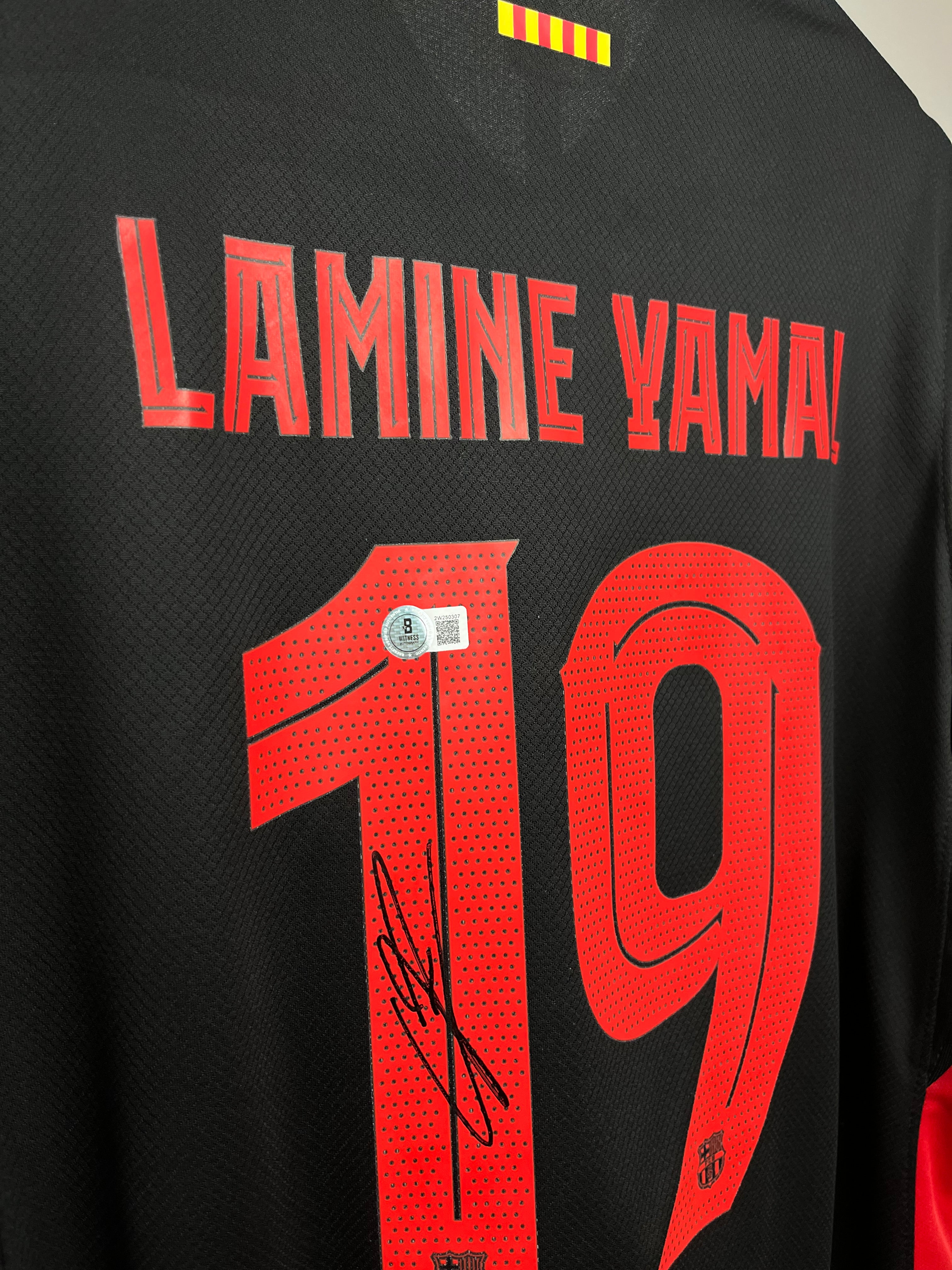 Autógrafo de Lamine Yamal | Jersey FC Barcelona 2024/25 Certificada Beckett