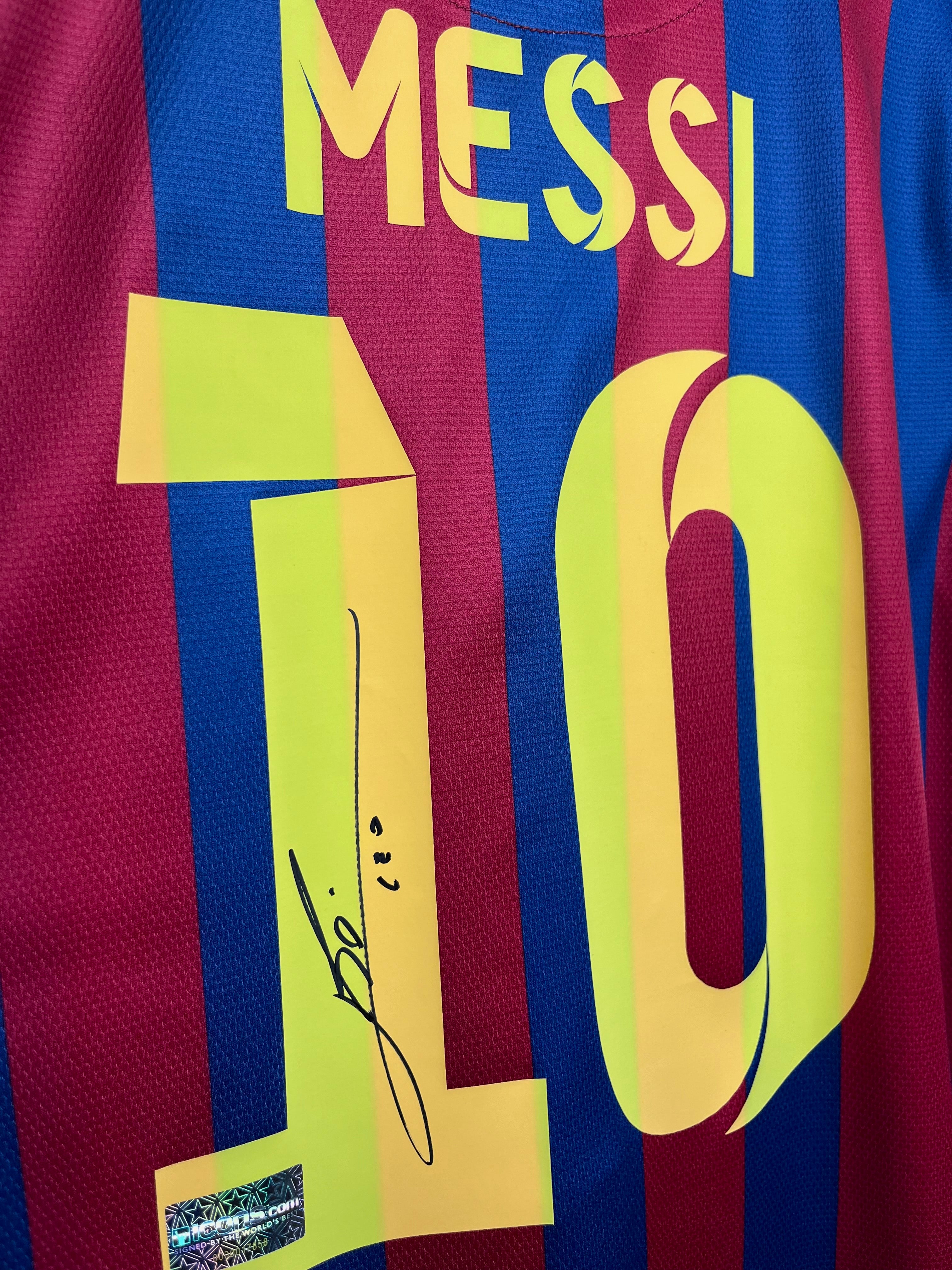 Autógrafo de Lionel Messi | Jersey FC Barcelona 2013/14 Certificada Icons