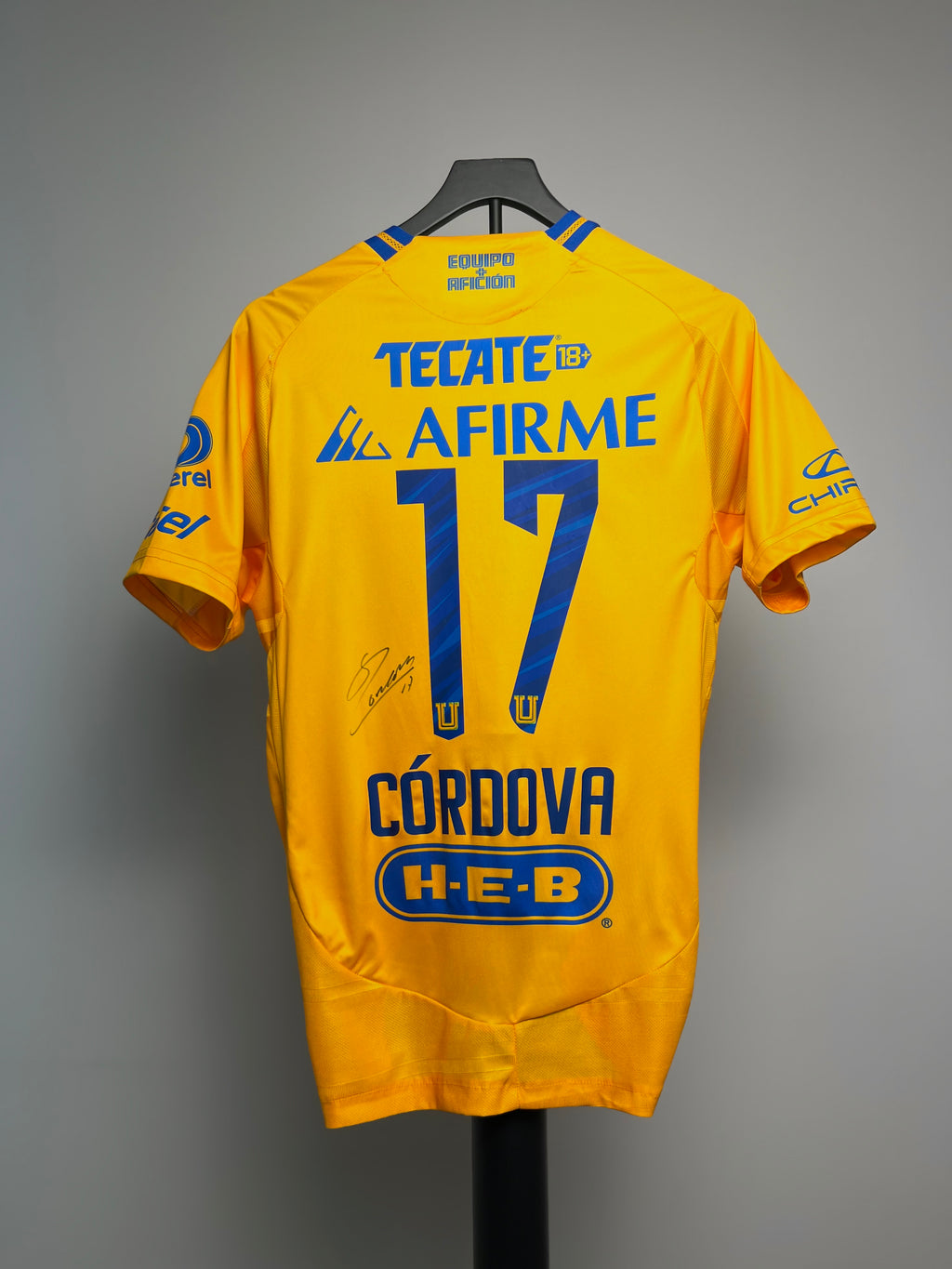 Autógrafo de Sebastián Córdova | Jersey Tigres UANL 2023/24
