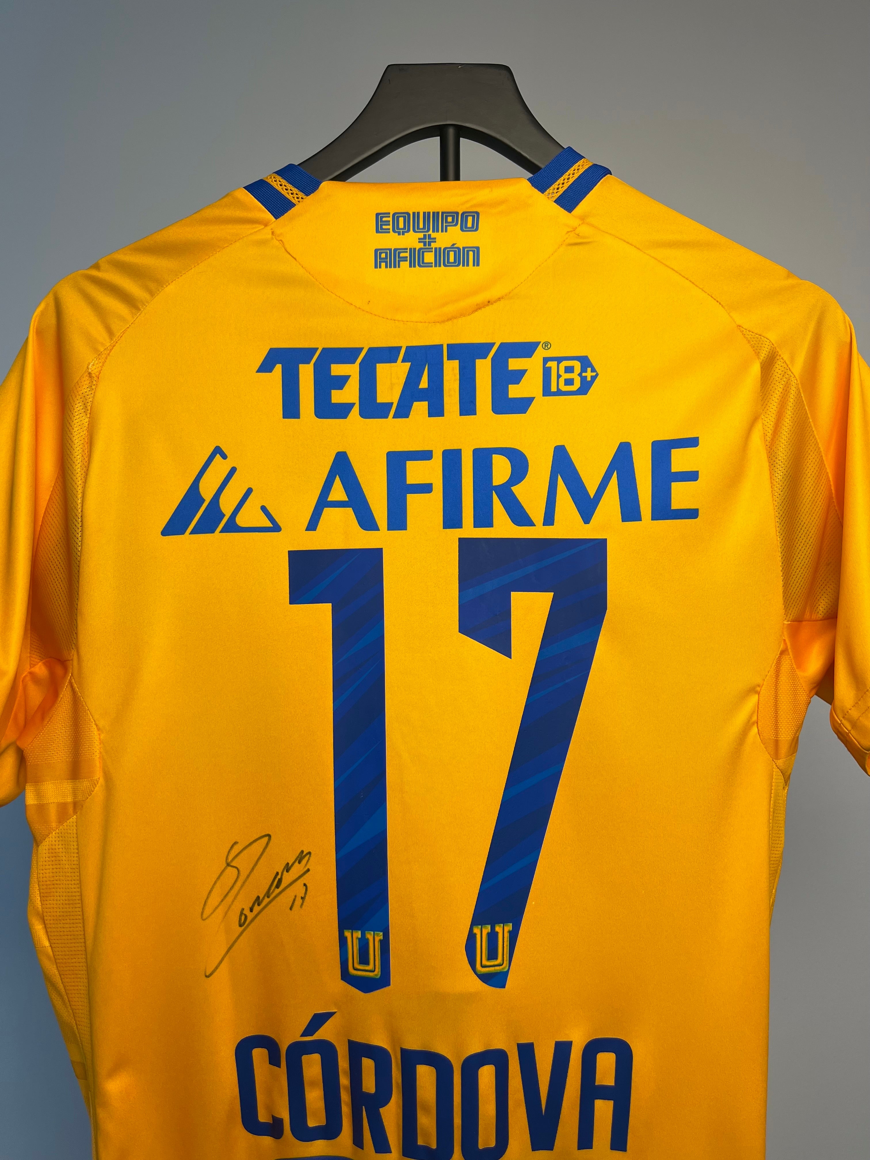 Autógrafo de Sebastián Córdova | Jersey Tigres UANL 2023/24