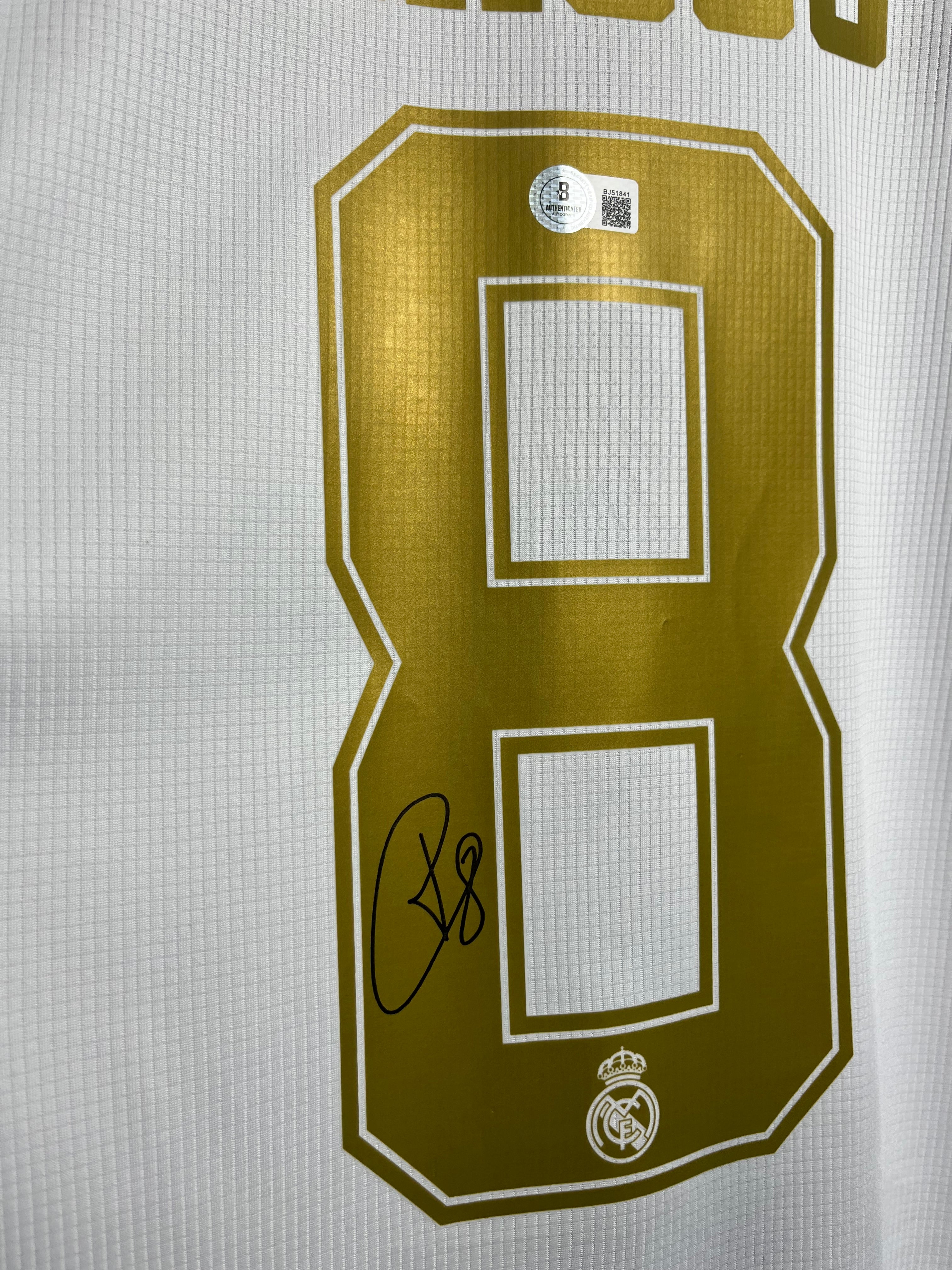 Autógrafo de Toni Kroos | Jersey Real Madrid 2019/20 Certificada Beckett