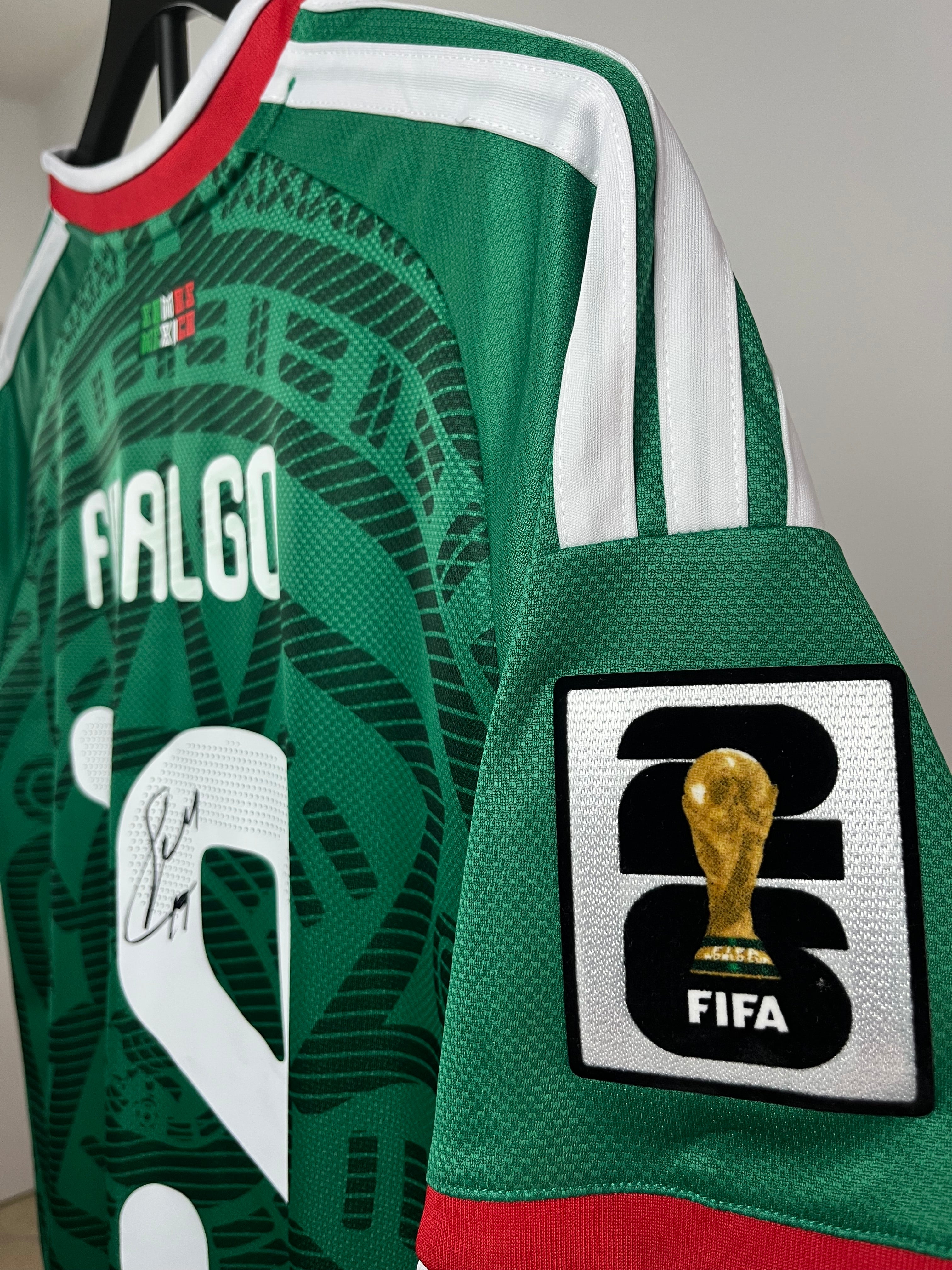 Autógrafo de Álvaro Fidalgo | Jersey México Mundial 2026